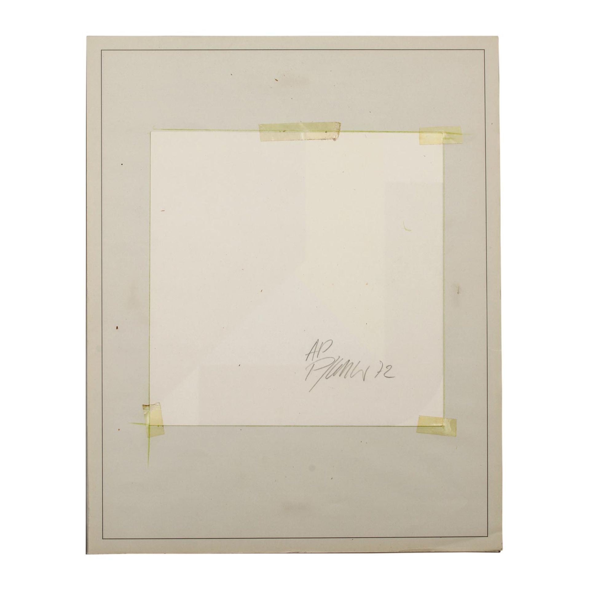 PFAHLER, GEORG KARL (1926-2002), "Geometrische Komposition",Farbsiebdruck/Papier, verso mit Blst. - Bild 3 aus 5