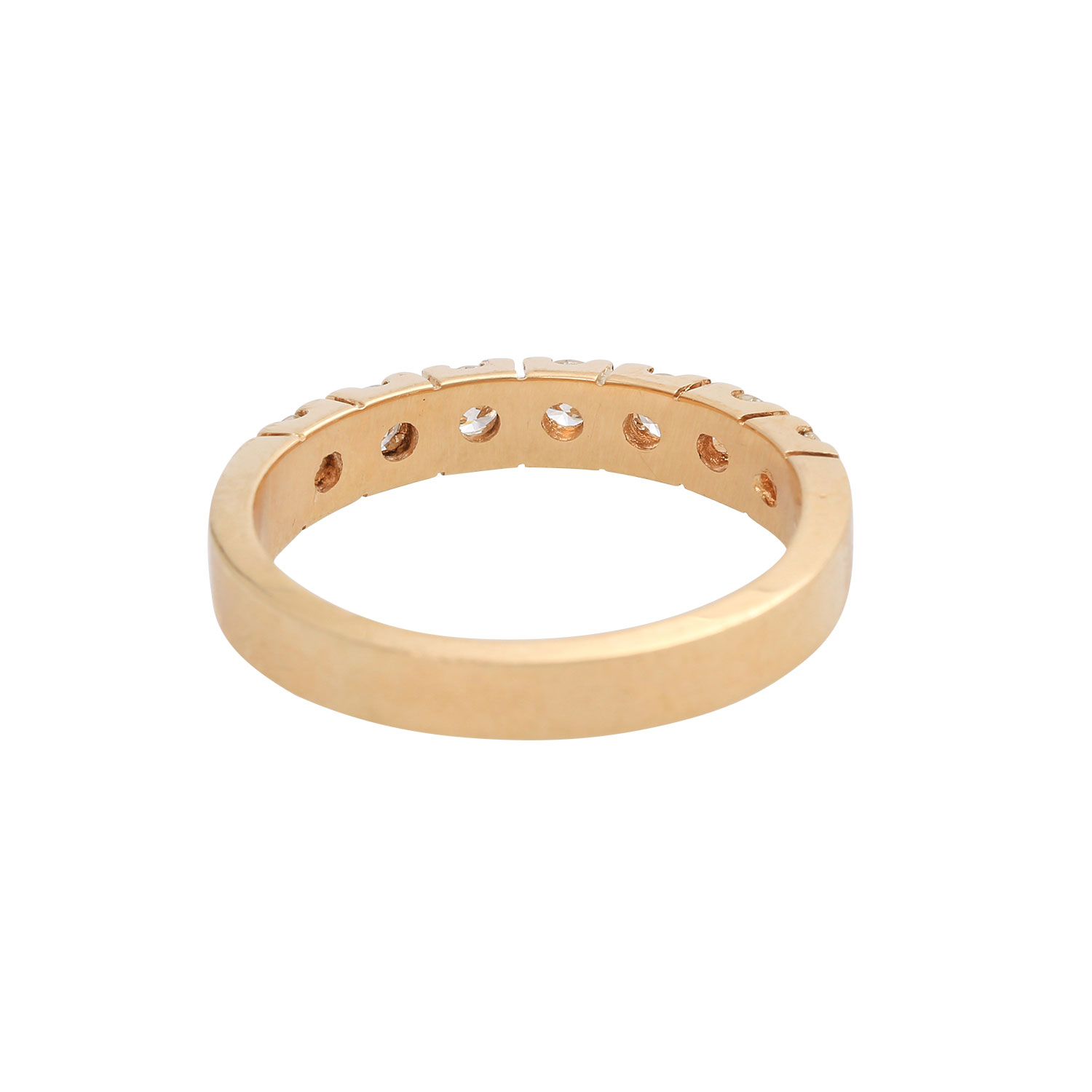 Halbmemory Ring mit Brillantenvon zus. ca. 0,6 ct, FW (G) / VVS, GG 14K, RW 57, minimale - Image 4 of 4