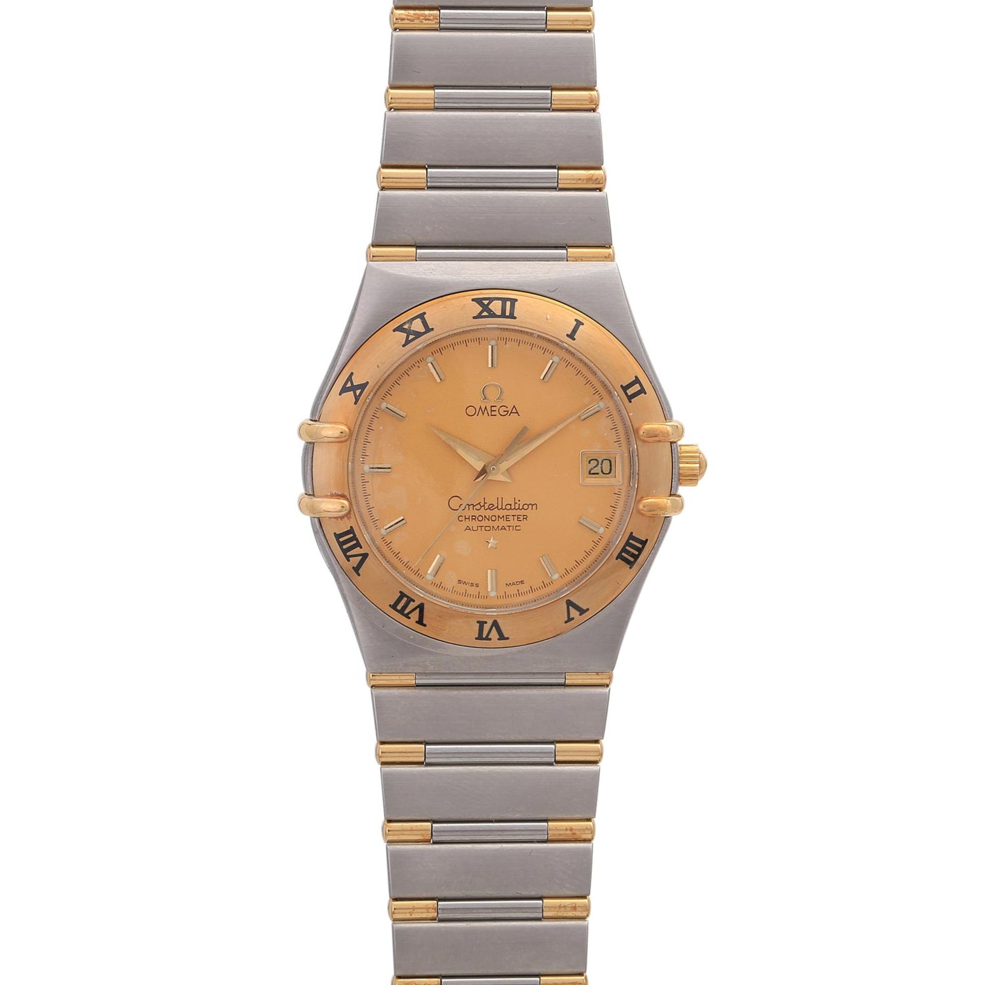 OMEGA Constellation Armbanduhr. Edelstahl/Gold 18K.Automatic-Werk. Serien-Nr. 80781672.