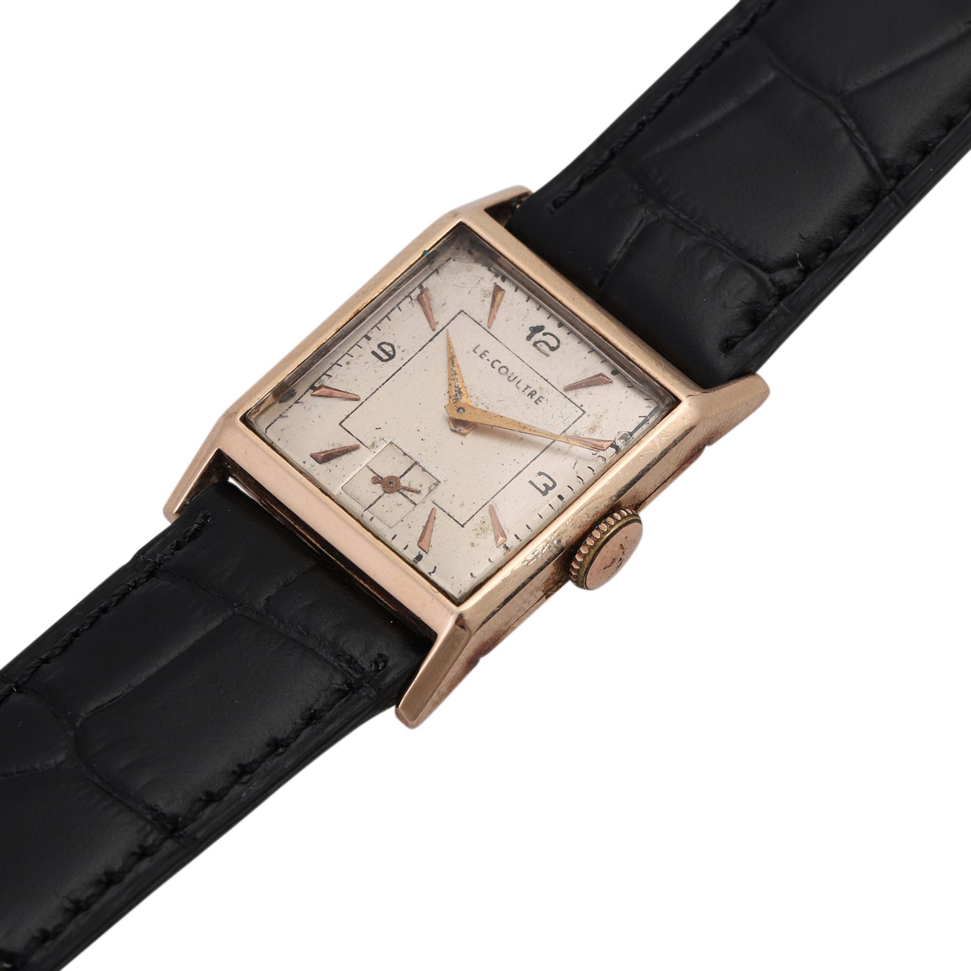 LE COULTRE Vintage Armbanduhr, ca. 1940/50er Jahre. Gold 14K.Handaufzugwerk, Cal. 428. Werk-Nr. - Bild 4 aus 4