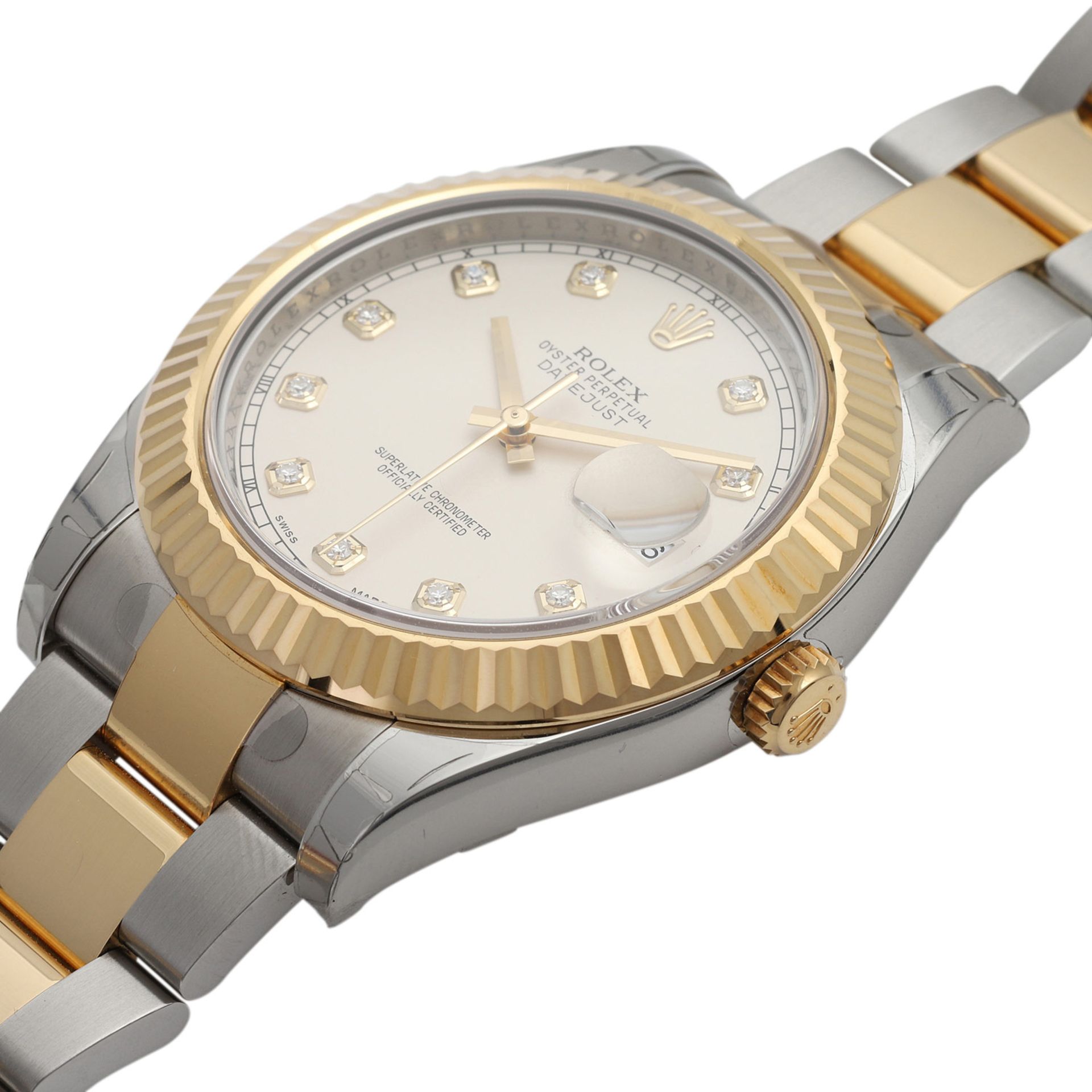 ROLEX Oyster Datejust Herrenuhr, Ref. 116333. Edelstahl/Gold 18K.Zifferblatt mit Diamant-Besatz. - Image 4 of 6