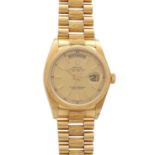 ROLEX Oyster Day-Date Vintage Herrenuhr, Ref. 18078. ca. 1980er Jahre. Gold.Automatic-Werk. Serien-