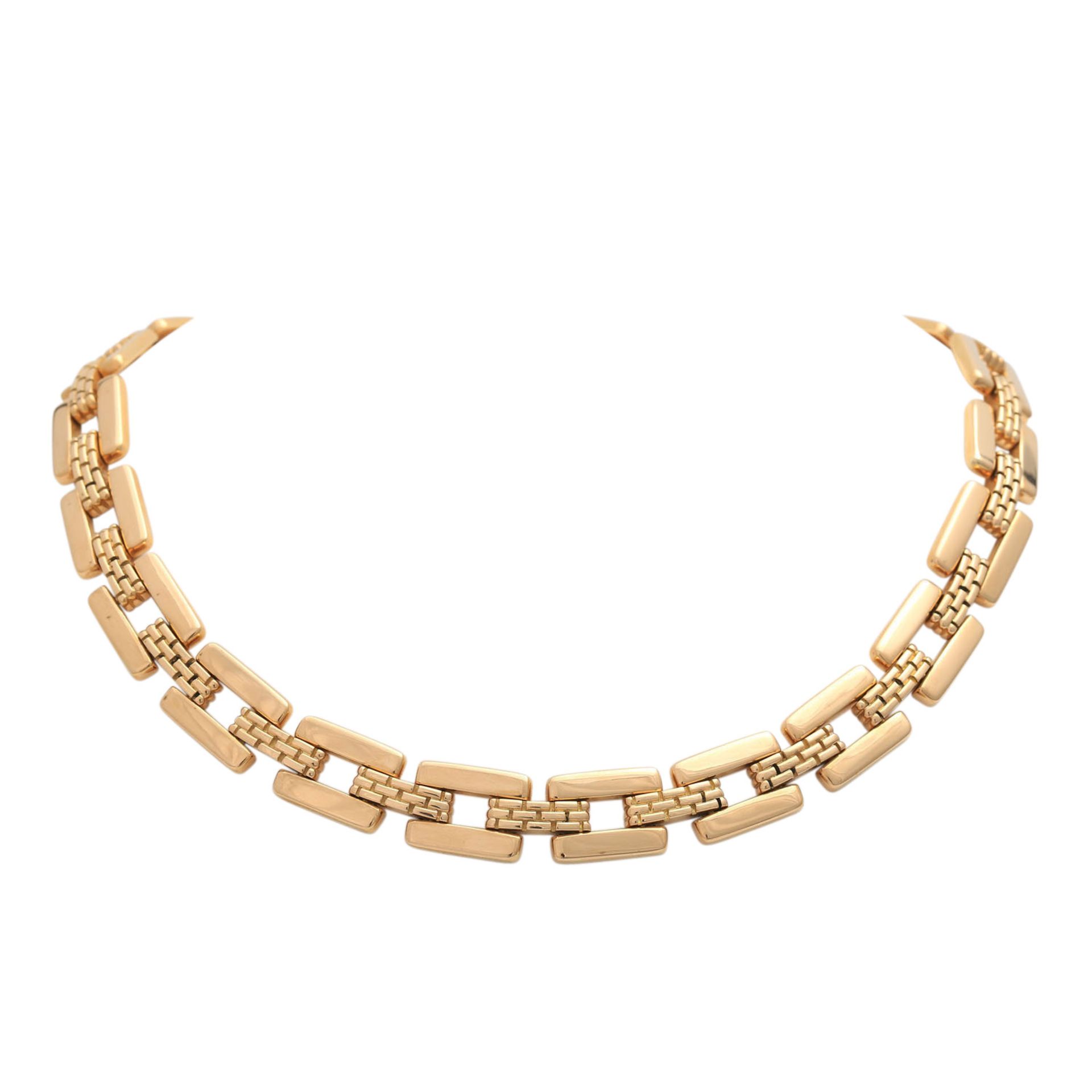 CARTIER Collier Nr. 984953,GG 18K, Modell von 1989 (punziert), L: 40,5 cm, leichte