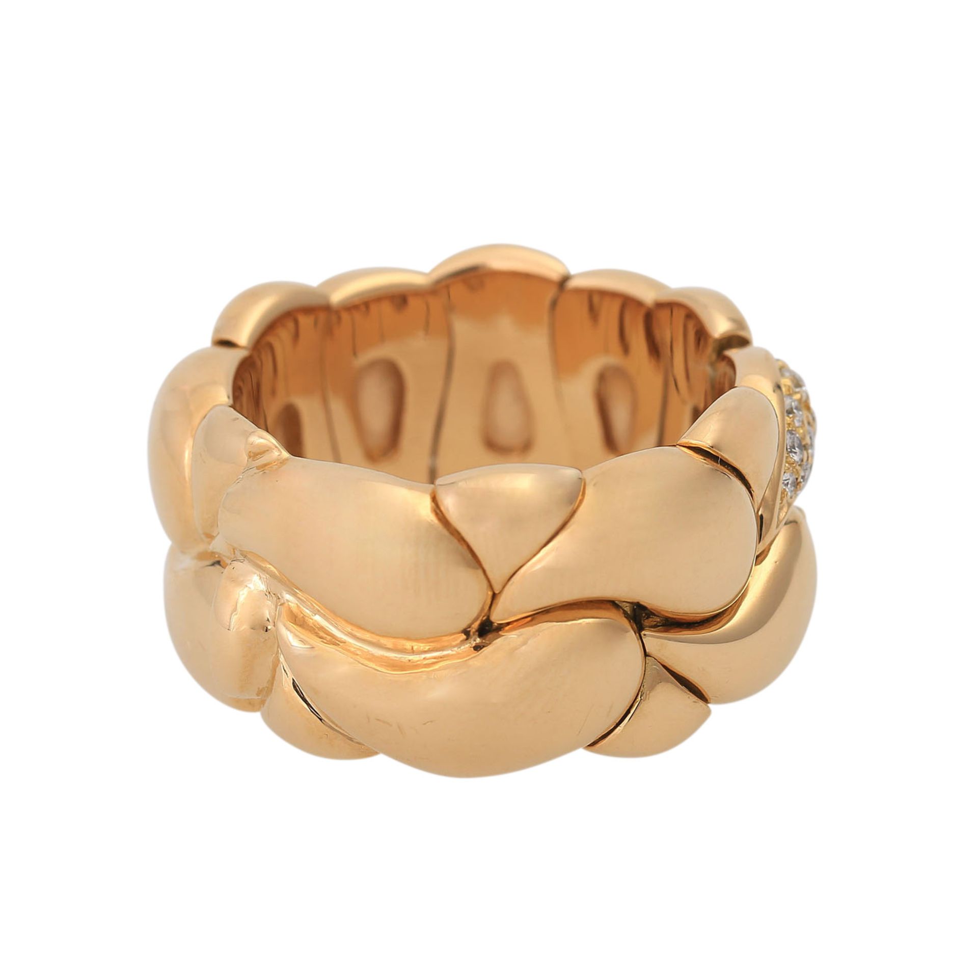 CHOPARD Ring "Casmir" mit Brillantbesatz,GG, NP ca. 8.000 €, RW: 62, nummeriert 2286703. Offene - Bild 3 aus 6