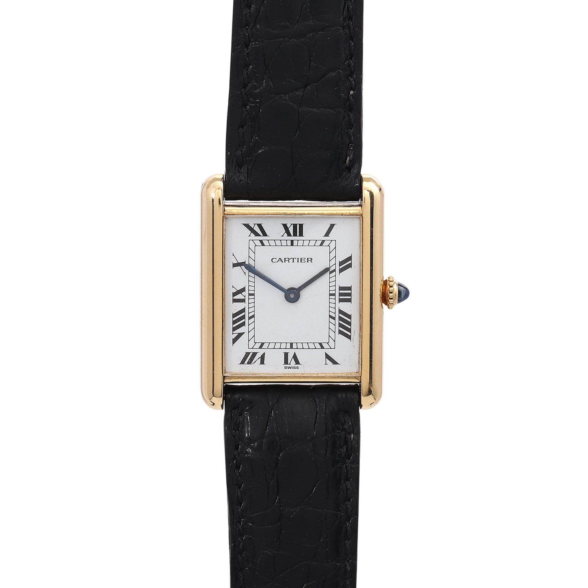 CARTIER Tank Louis Cartier Damenuhr, Ref. 7808, ca. 80er Jahre.Gold. Handaufzugwerk. Gehäuse-Nr.