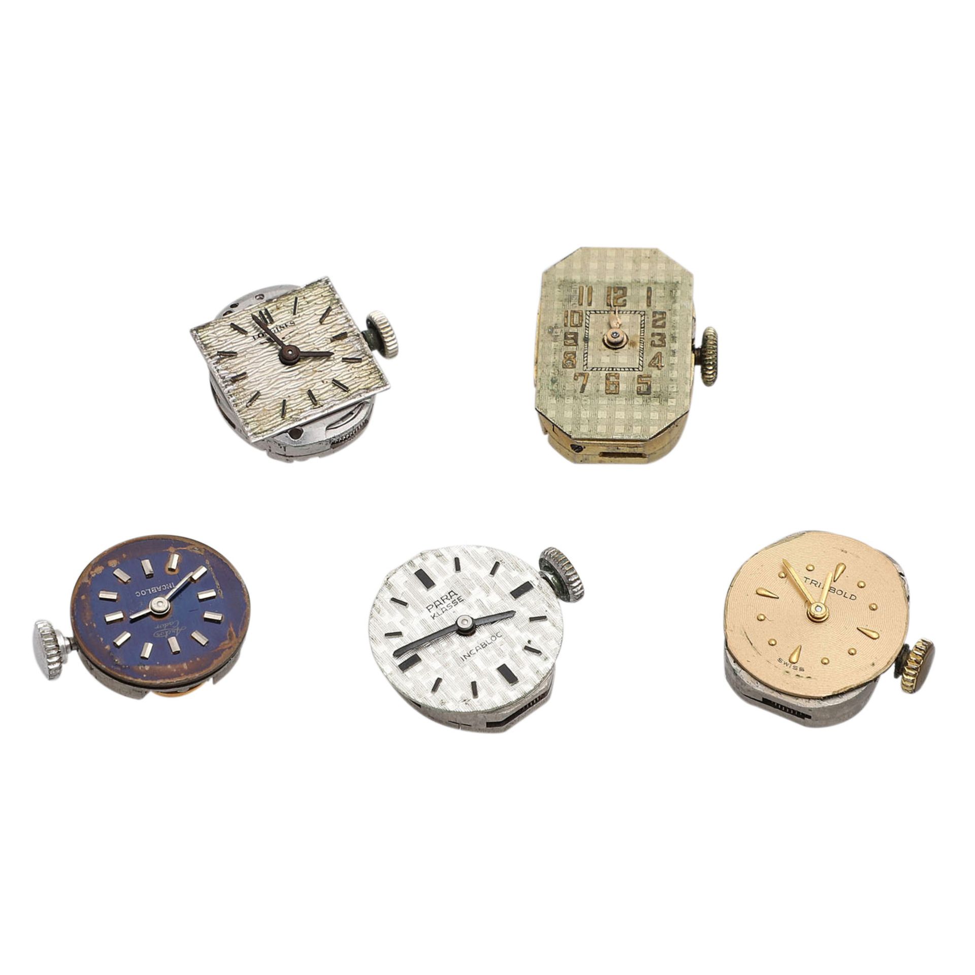 Konvolut Uhrwerke 11-teilig,Händlerkonvolut best. aus 6 Damenuhrwerken, 5 Herrenuhrwerken (1 mit - Bild 5 aus 5
