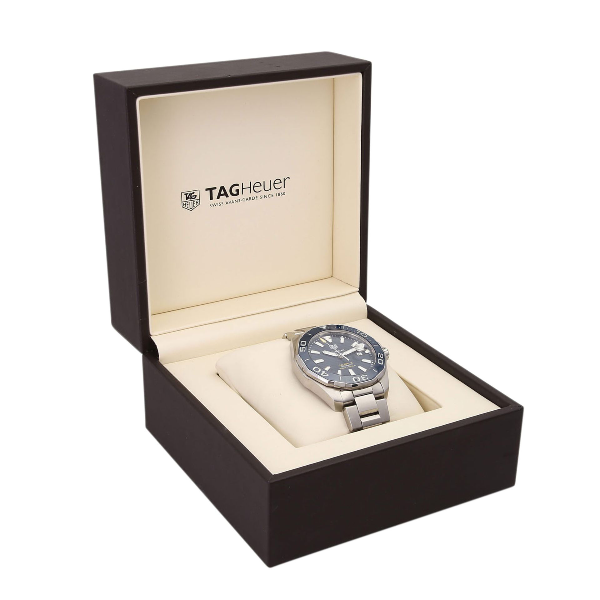 PFANDAUKTION: 1 TAG HEUER HAU,"Caliber 5". Edelstahl, mech. Werk. Box u. Papiere anbei. Pfand-Nr. + - Bild 5 aus 5