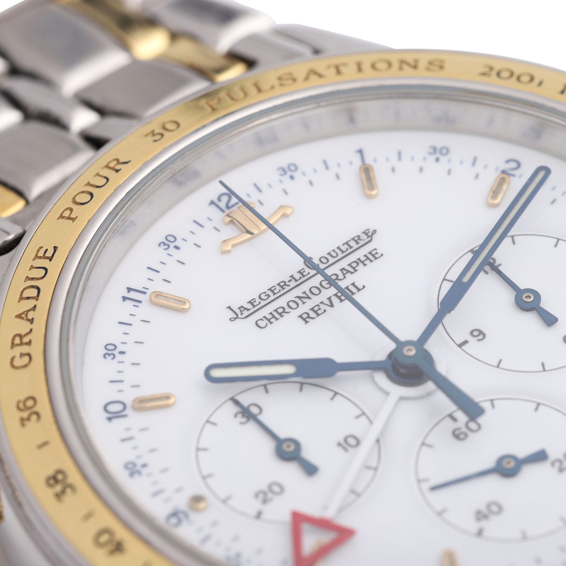 JAEGER LE COULTRE Heraion Reveil Chronograph Herrenuhr, Ref. 116.5.33, 1990er Jahre.Edelstahl/Gold - Image 6 of 6