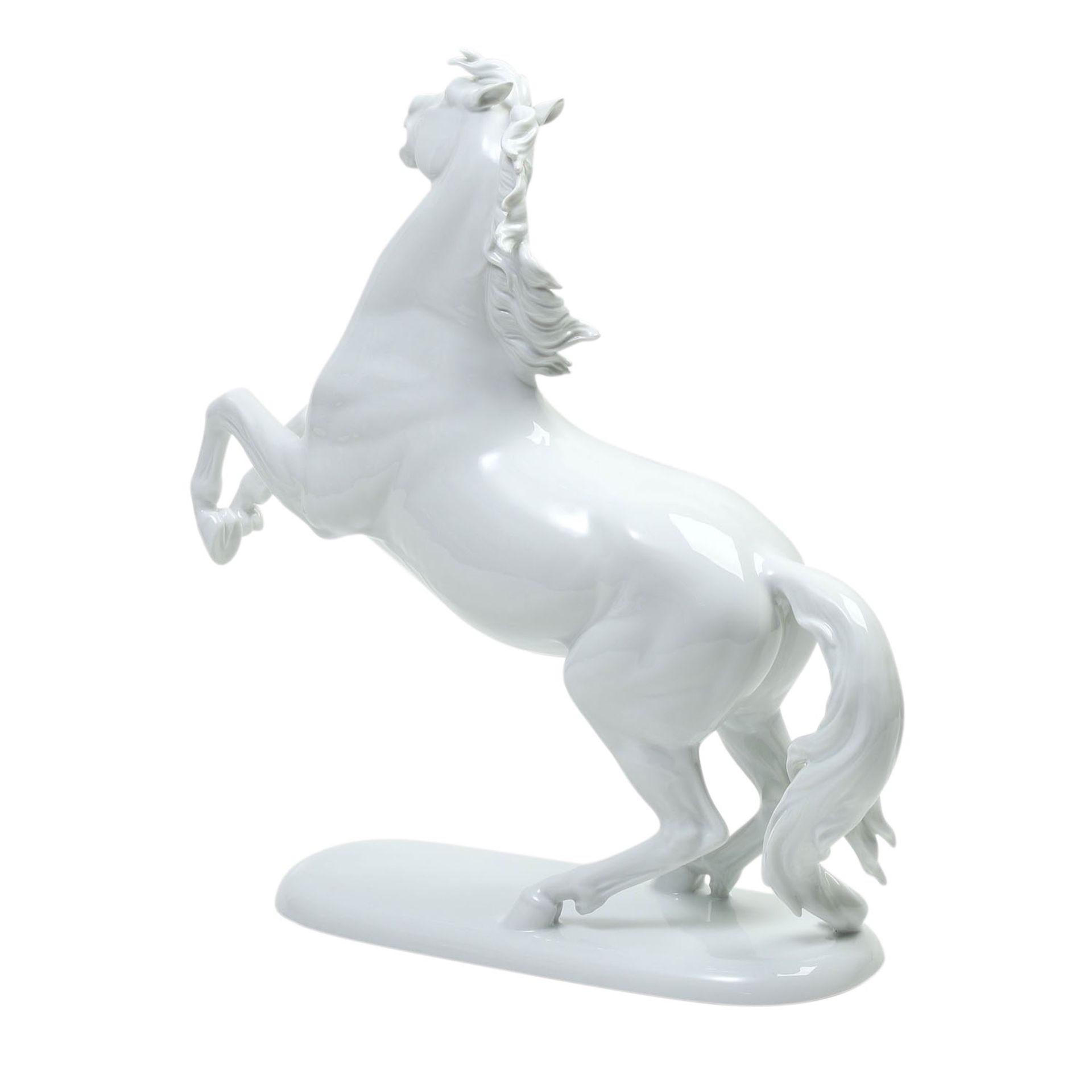 ROSENTHAL 'Steigendes Pferd', nach 1957.Weißporzellan, naturalistisch dargestelltes Pferd auf ovaler - Bild 5 aus 6