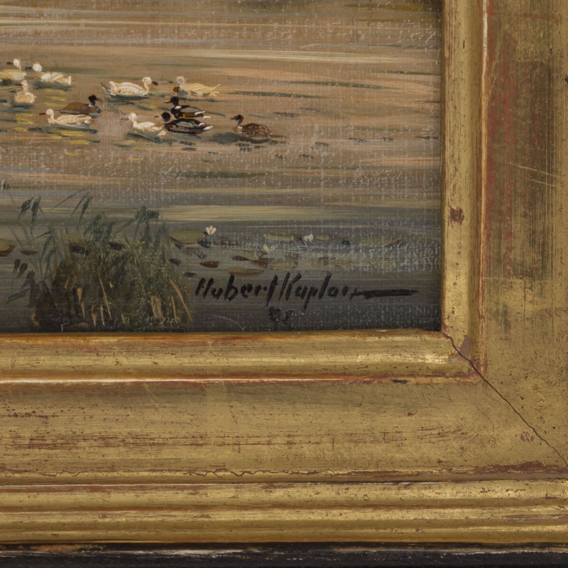 KAPLAN, HUBERT (geb. 1940), "Fischerboote am Ufer des Chiemsees",u.re. signiert und datiert (19)93 - Bild 3 aus 4