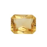 Loser Citrin 38,5 ct,minimale Tragespuren.Loose citrine of 38.5 ct, minor signs of wear.
