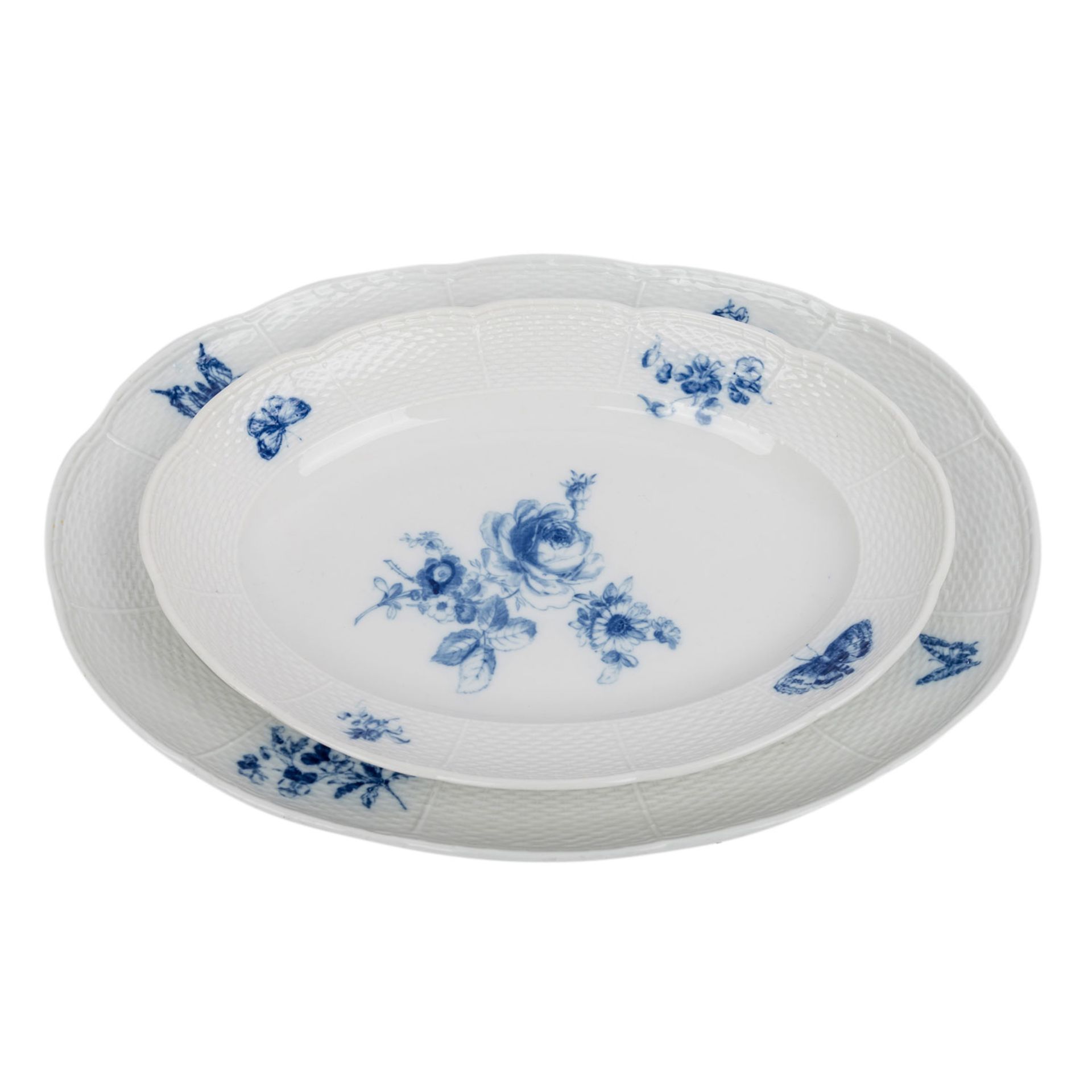 MEISSEN Speiseservice f. 8-29 Personen 'Blaue Blume', 2. Wahl, vor 1924.29 Speiseteller (D. ca. - Bild 9 aus 11