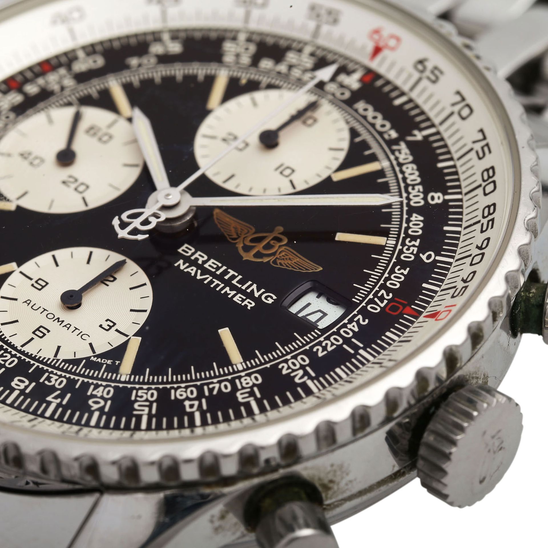 BREITLING Navitimer Chronograph Herrenuhr, Ref. A 13022. Edelstahl.Automatic-Werk. Gehäuse-Nr. 0972. - Bild 5 aus 5