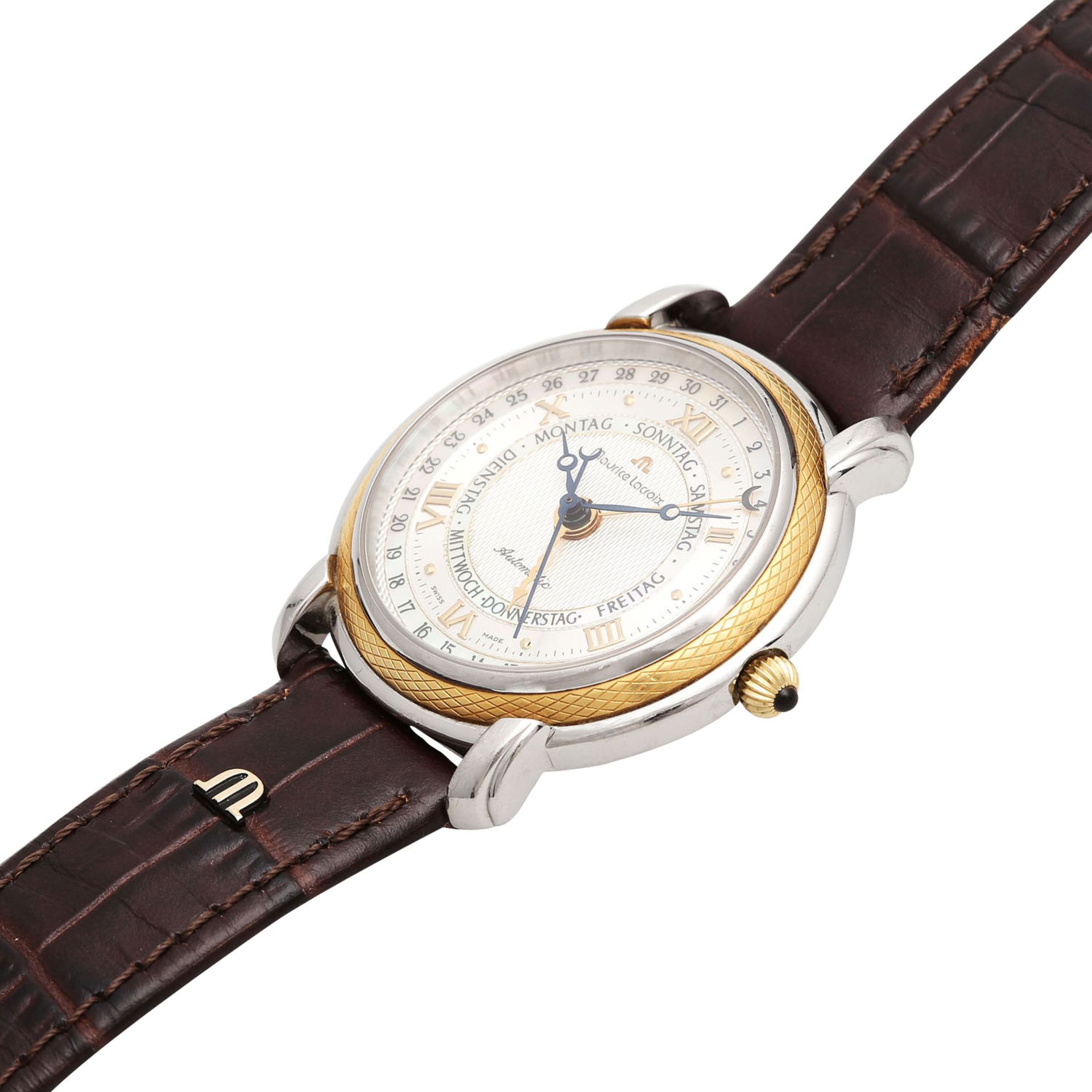 MAURICE LACROIX Masterpiece Herrenuhr, Ref. 27561.Edelstahl / Lünette Gold 18K. Automatic-Werk. - Bild 4 aus 4