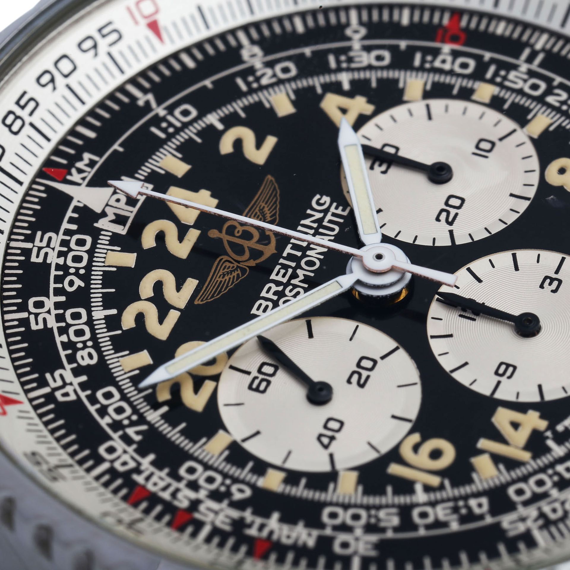 BREITLING Cosmonaute Chronograph Herrenuhr, Ref. A 12019. Edelstahl.Handaufzugwerk. Gehäuse-Nr. - Bild 5 aus 5