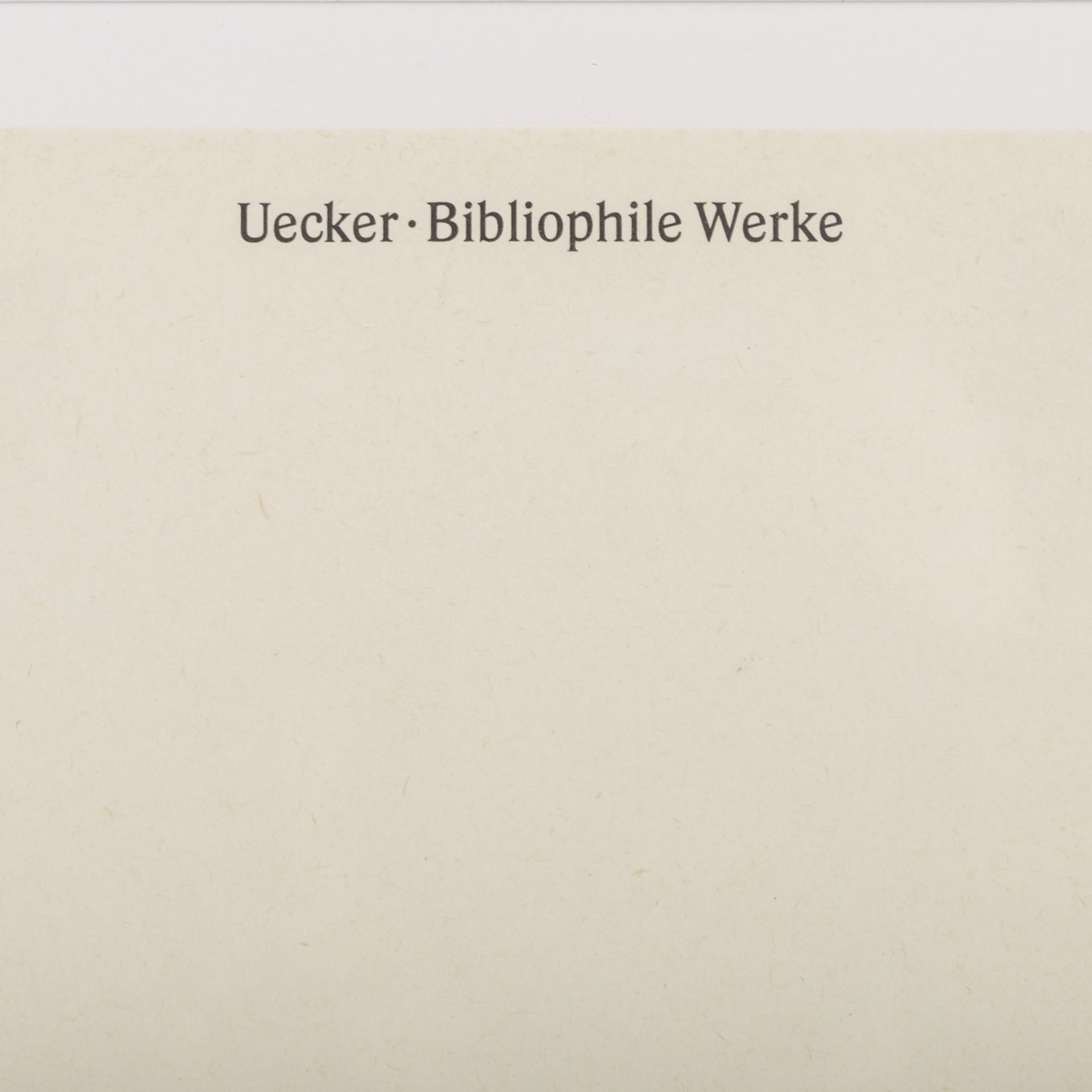 UECKER, GÜNTHER (geb. 1930), "Nagel" zu "Uecker, Bibliophile Werke",Tusche und Deckweiß/ - Image 4 of 5