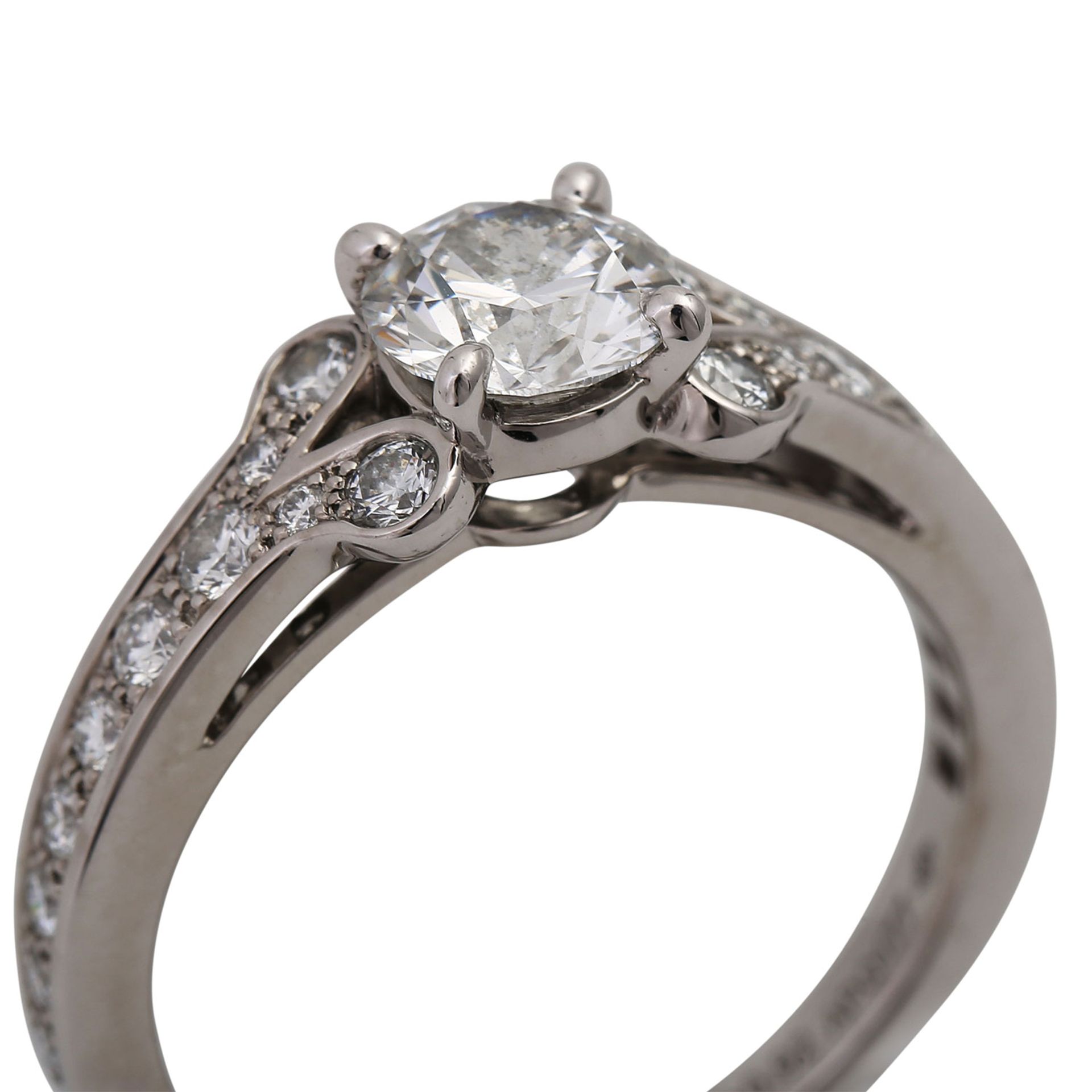 CARTIER Brillantring "Ballerine Solitär" zus. 1,4 ctdavon Mittelstein 0,92 ct (grav.), HFW (E)/ - Image 5 of 5