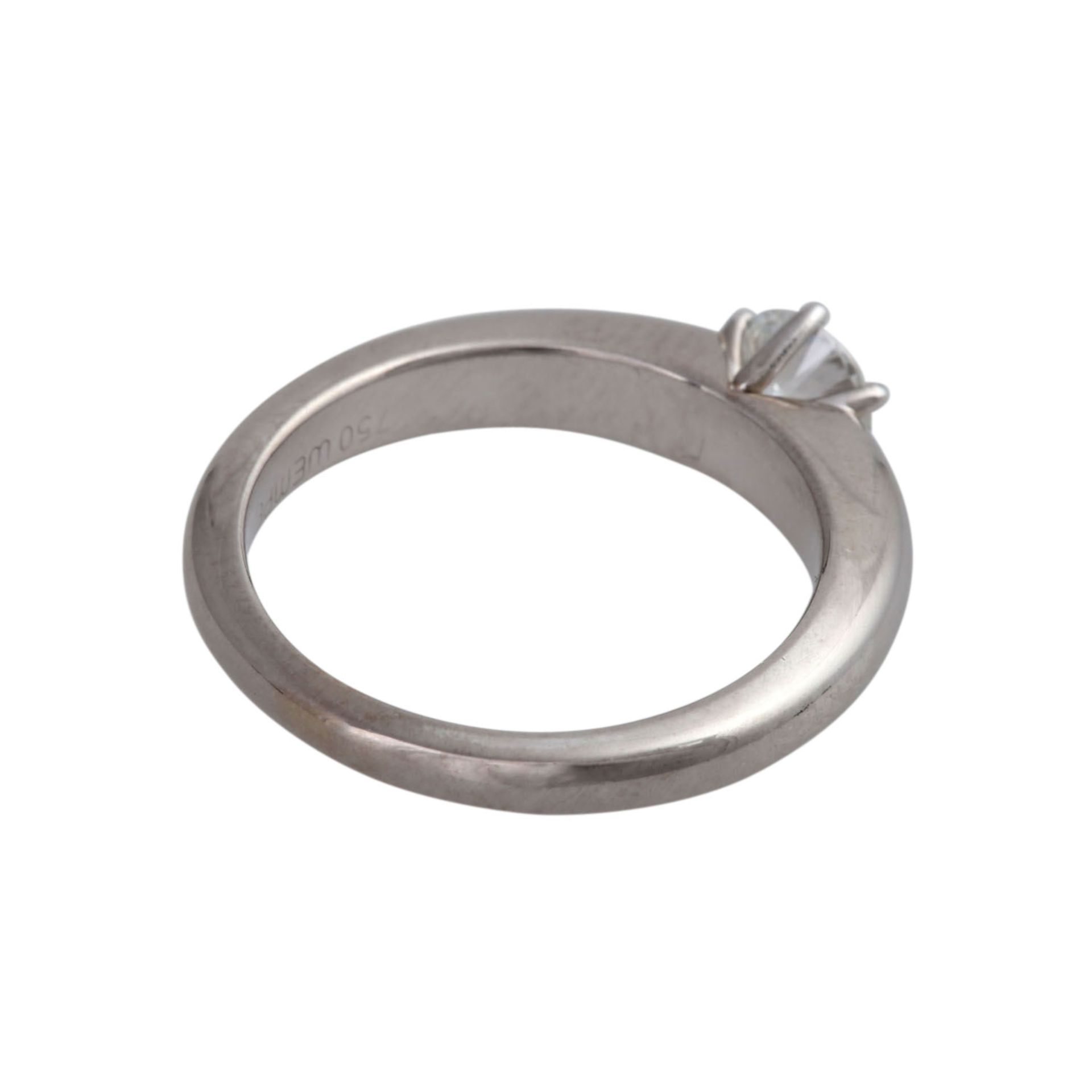 WEMPE Brillantsolitär Ring ca. 0,51 ct,FW (G)/SI, KP: 3.125 € (2014), WG 18K, RW: 52, 21. Jh, - Bild 3 aus 4