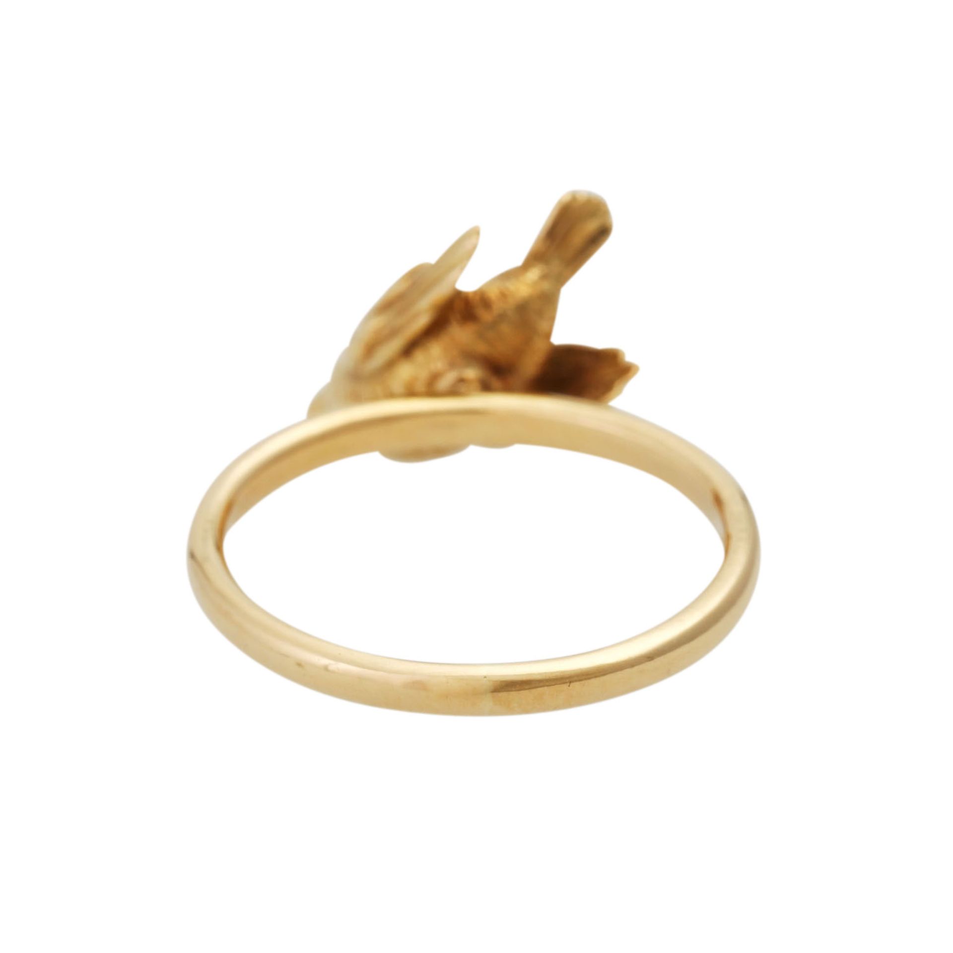 NIESSING Ring "Vogel"in GG 18K. RW: ca. 49,5. Ende 20. Jh. Minim. Tragespuren.NIESSING ring " - Image 4 of 4
