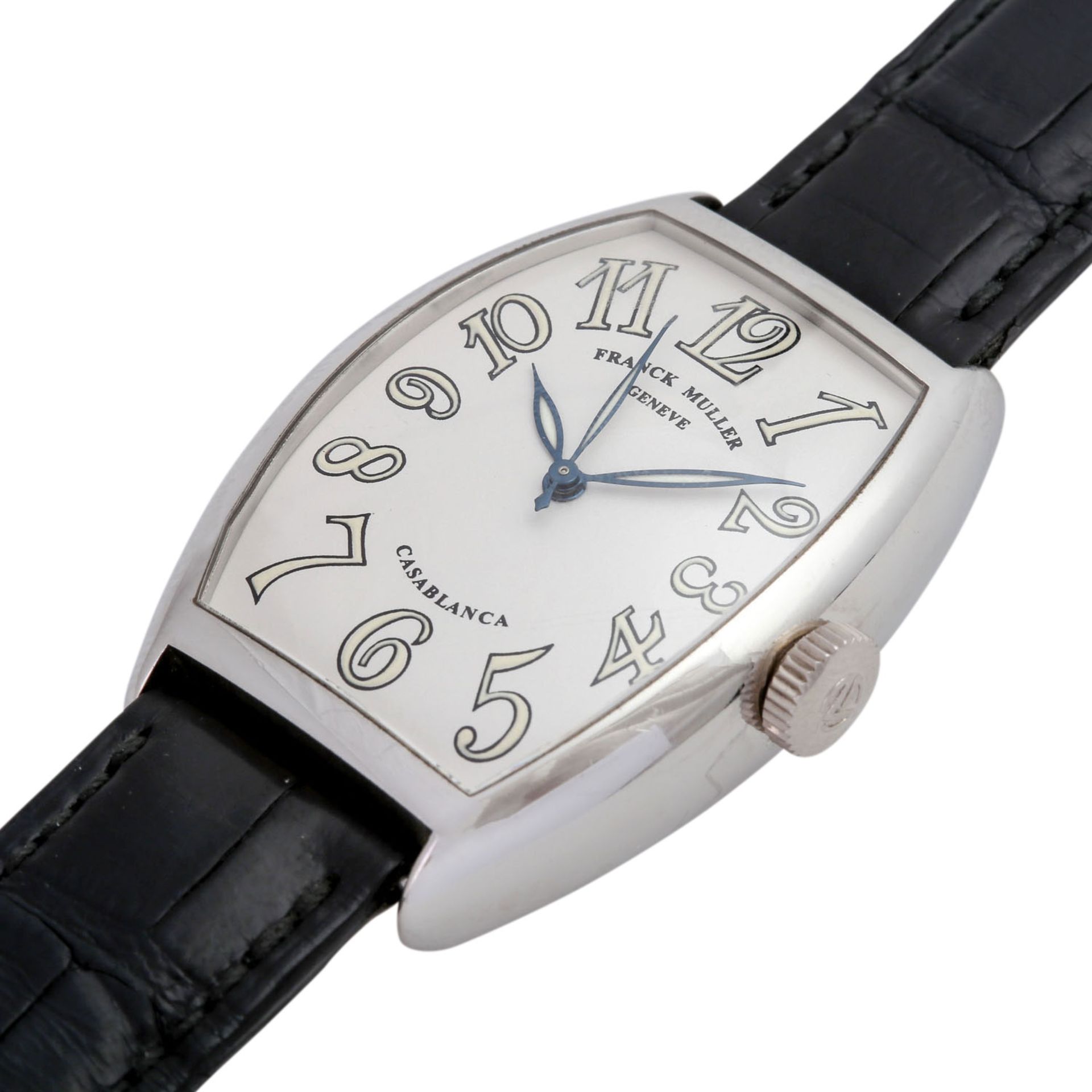 FRANCK MULLER Casablanca Armbanduhr, Ref. 5850.Edelstahl. Automatic-Werk. Serien-Nr. 674. Original- - Image 4 of 5