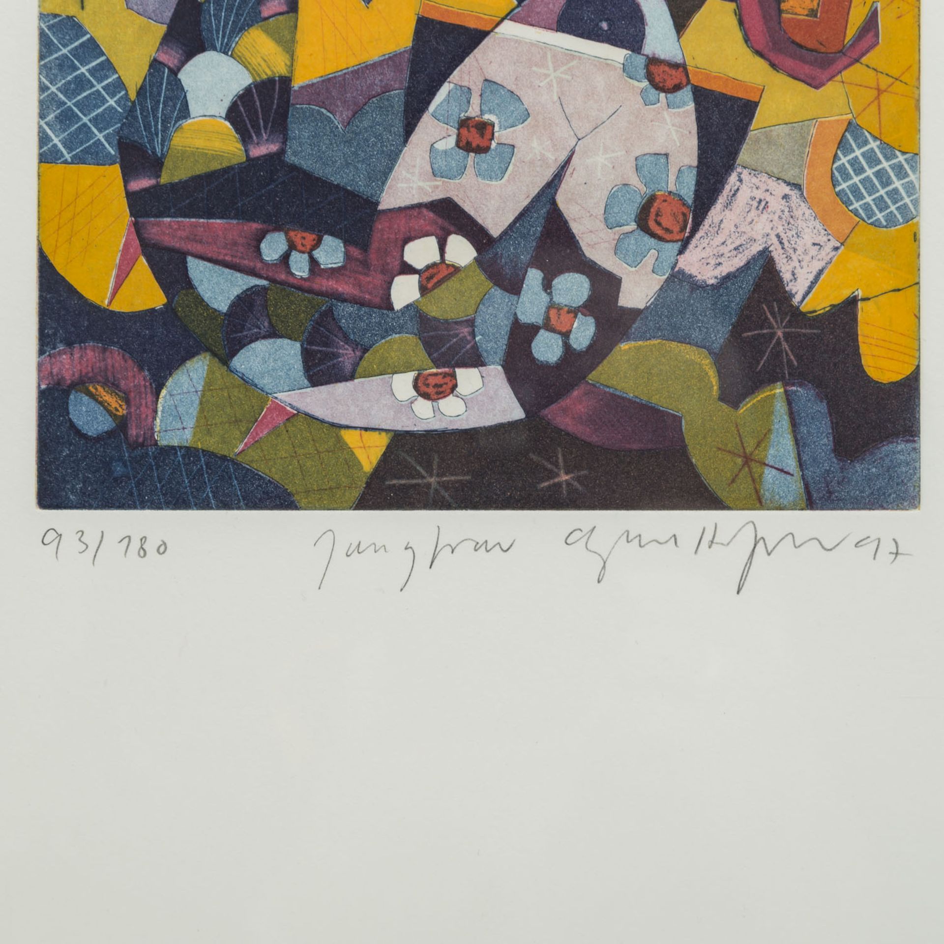 HOFMANN, GERHARD (geb. 1960), 2 Farbaquatintaradierungen,1x "Zauberflöte", darunter mit Bleistift - Bild 3 aus 4