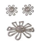 TIFFANY & CO Schmuckset "Daisy"aus des Paloma Picasso Kollektion, 1 Paar Ohrstecker (D: ca. 14 mm)