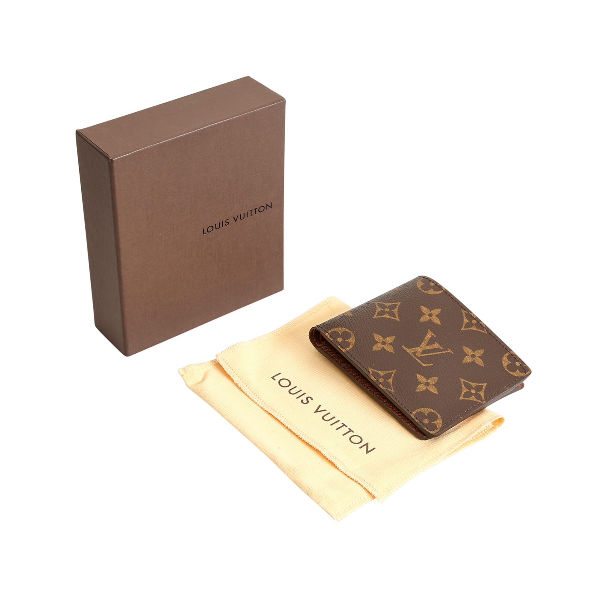 LOUIS VUITTON Portemonnaie "PORTE BILLETS", Koll. 2014.Monogram Canvas Serie, sieben Kartenfächer, - Bild 6 aus 6