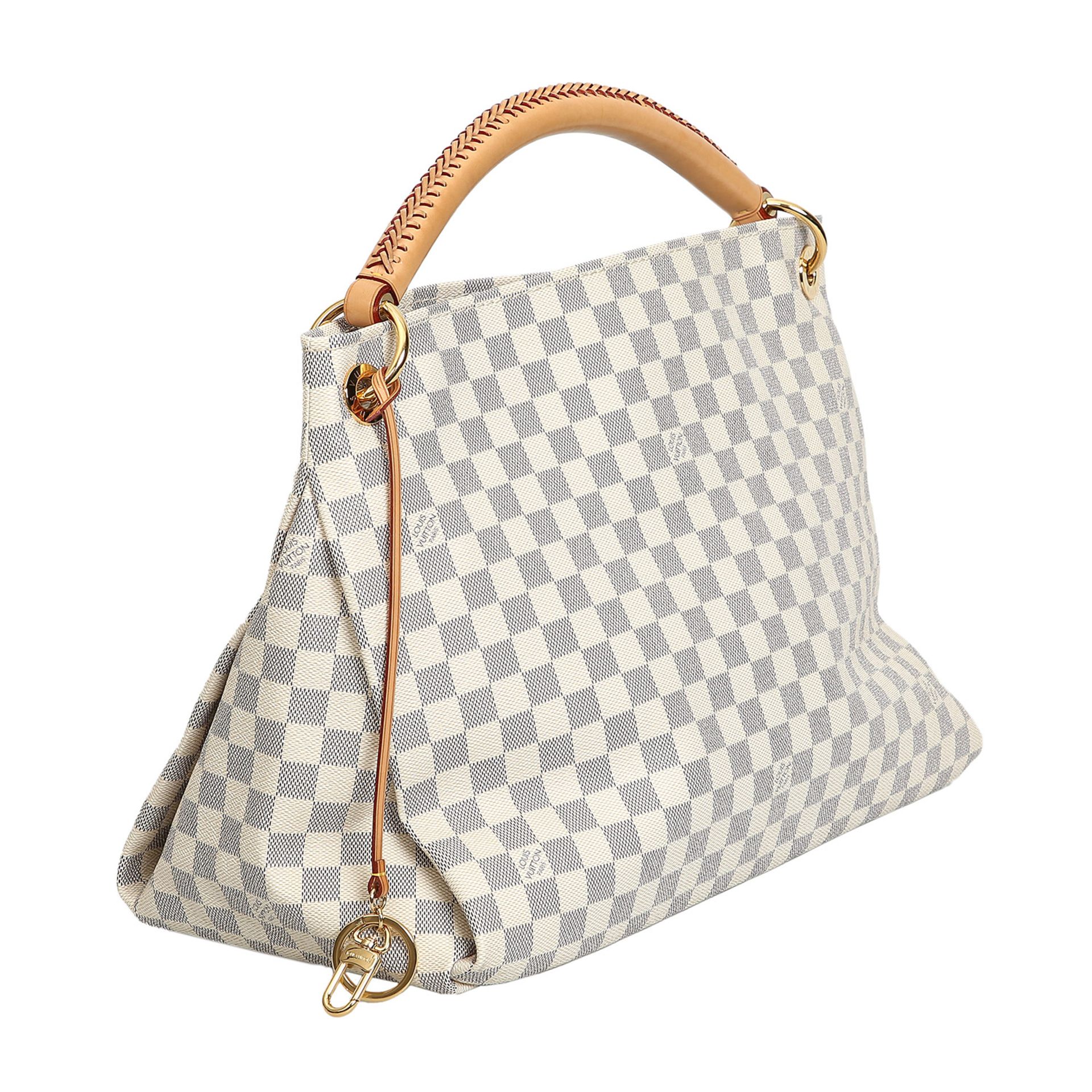 LOUIS VUITTON Hobobag "ARTSY MM", Koll.: 2012, akt. NP.: 1.490,-€.Damier Azur Canvas Serie mir - Bild 2 aus 6