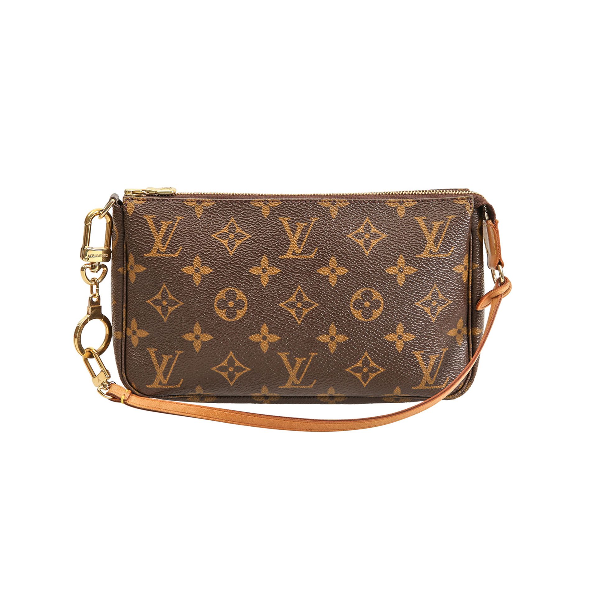 LOUIS VUITTON Pochette "POCHETTE ACC NM", Koll. 2004.NP. 400,-€. Monogram Canvas Serie,