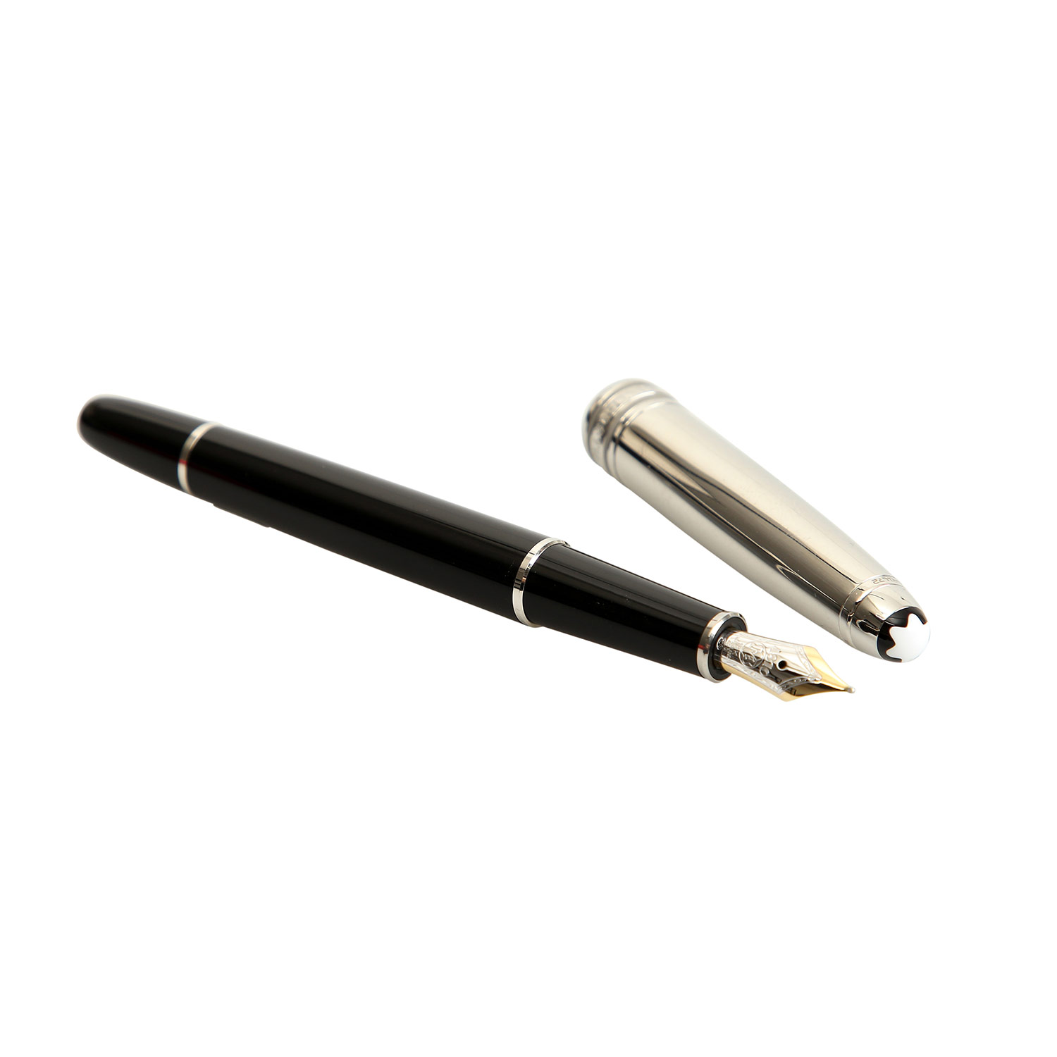 MONTBLANC Füllfederhalter "MEISTERSTÜCK SOLITAIRE DOUÉ STAINLESS STEEL - CLASSIQUE".NP.: ca. 700,-€. - Image 4 of 6