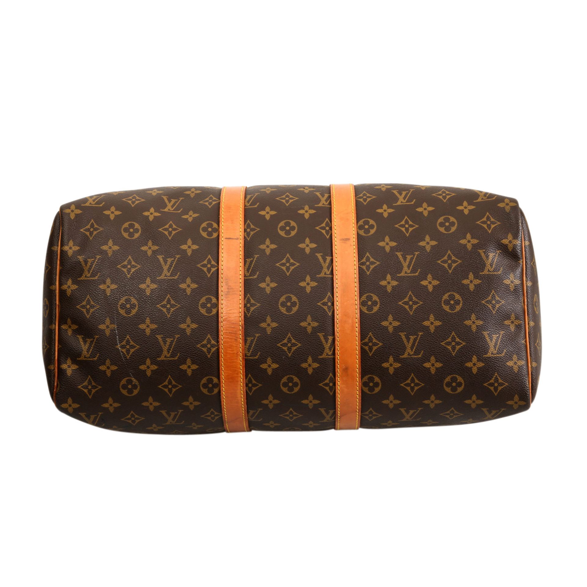 LOUIS VUITTON VINTAGE Reisetasche "KEEPALL 45".Koll. 1989, NP.: 1.040,-€. Monogram Canvas Serie, - Bild 5 aus 6