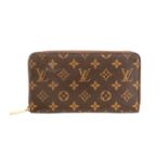 LOUIS VUITTON Portemonnaie "ZIPPY ORANIZER", Koll. 2009.NP. 545,-€. Monoram Canvas Serie,