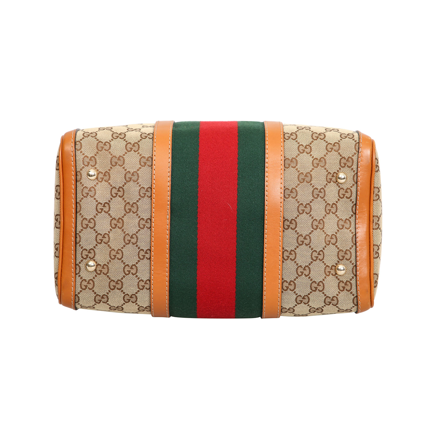 GUCCI Henkeltasche, NP.: 695,-€.Boston Bag aus Guccissima Canvas mit cogancfarbenen Glattleder- - Image 5 of 7