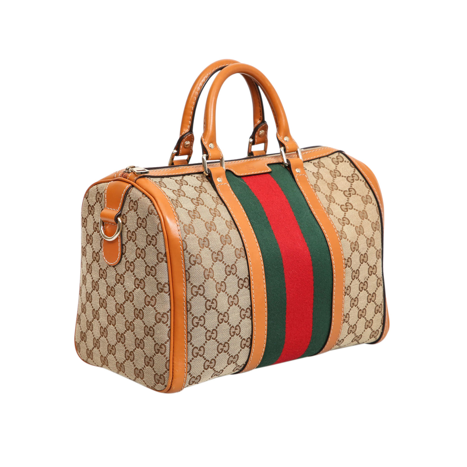 GUCCI Henkeltasche, NP.: 695,-€.Boston Bag aus Guccissima Canvas mit cogancfarbenen Glattleder- - Image 2 of 7