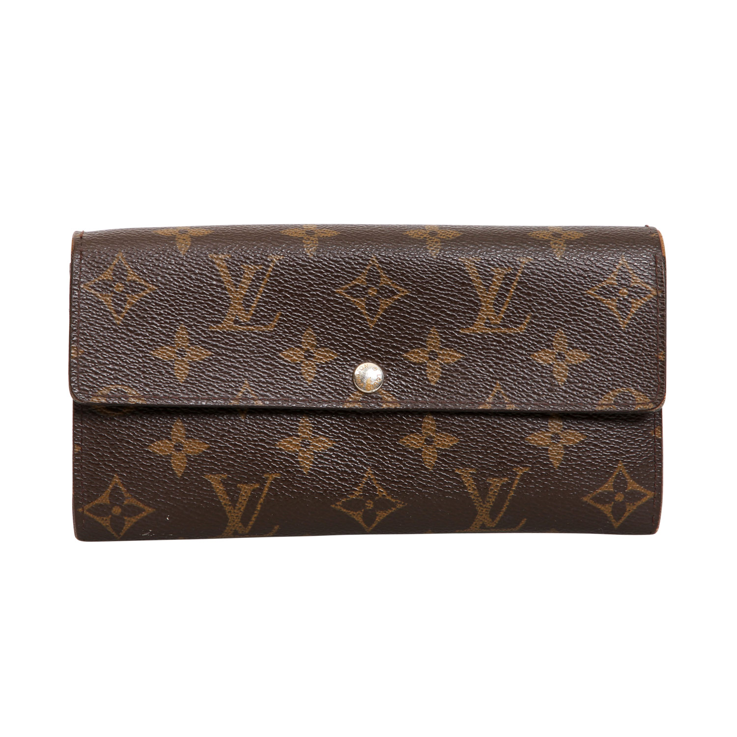 LOUIS VUITTON Portemonnaie "SARAH", Koll. 2008.NP.: 475,-€. Monogram Canvas Serie, breiter