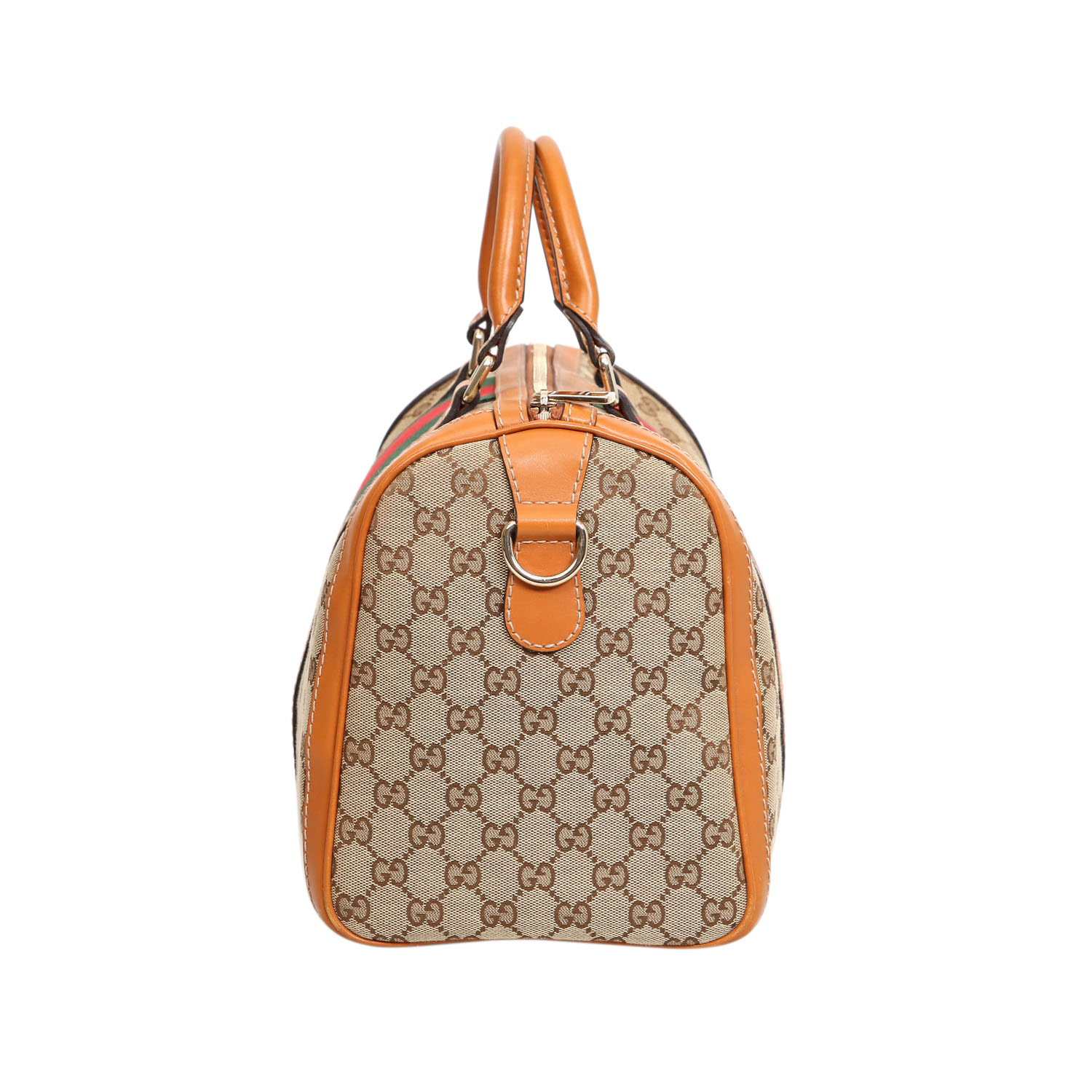 GUCCI Henkeltasche, NP.: 695,-€.Boston Bag aus Guccissima Canvas mit cogancfarbenen Glattleder- - Image 3 of 7