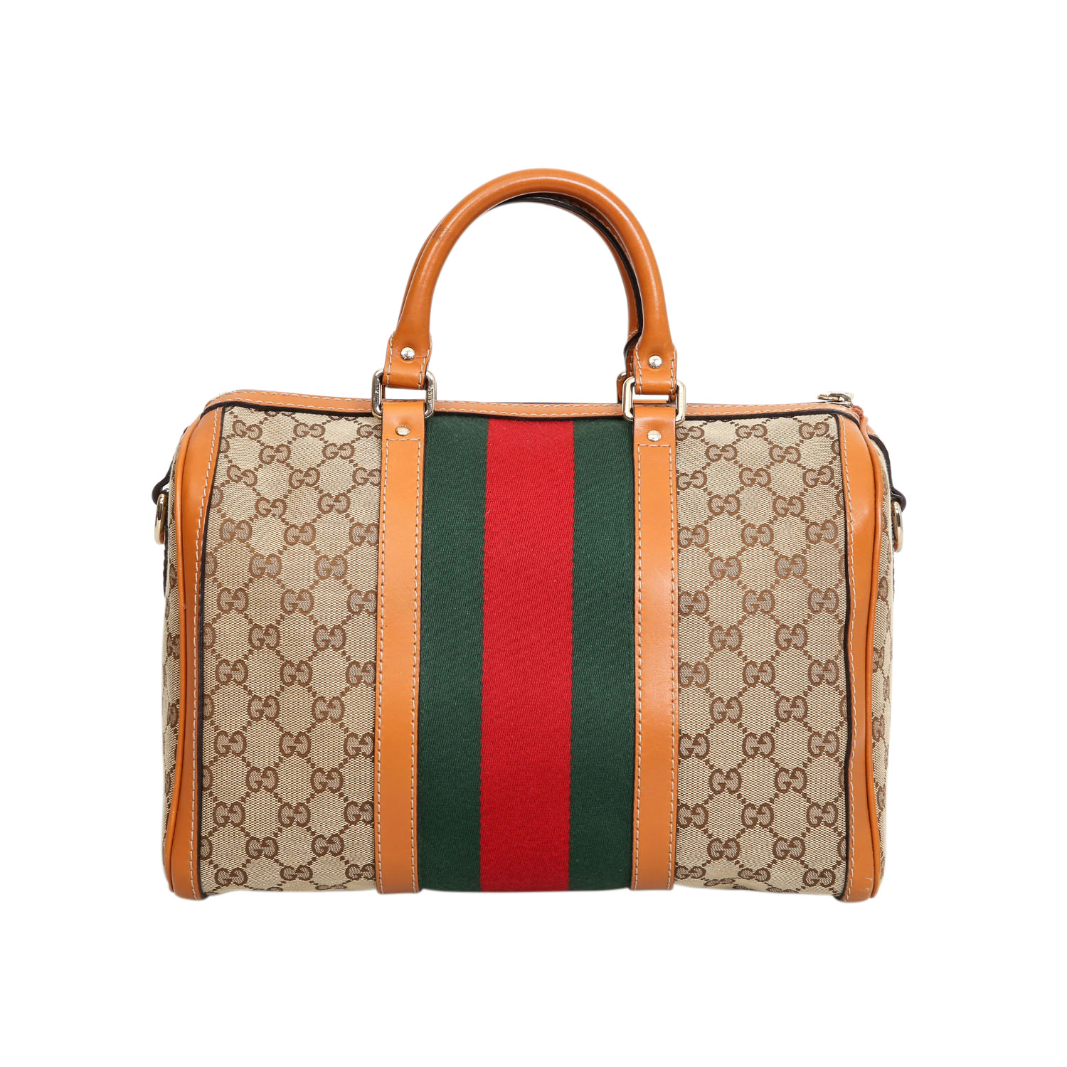 GUCCI Henkeltasche, NP.: 695,-€.Boston Bag aus Guccissima Canvas mit cogancfarbenen Glattleder- - Image 4 of 7