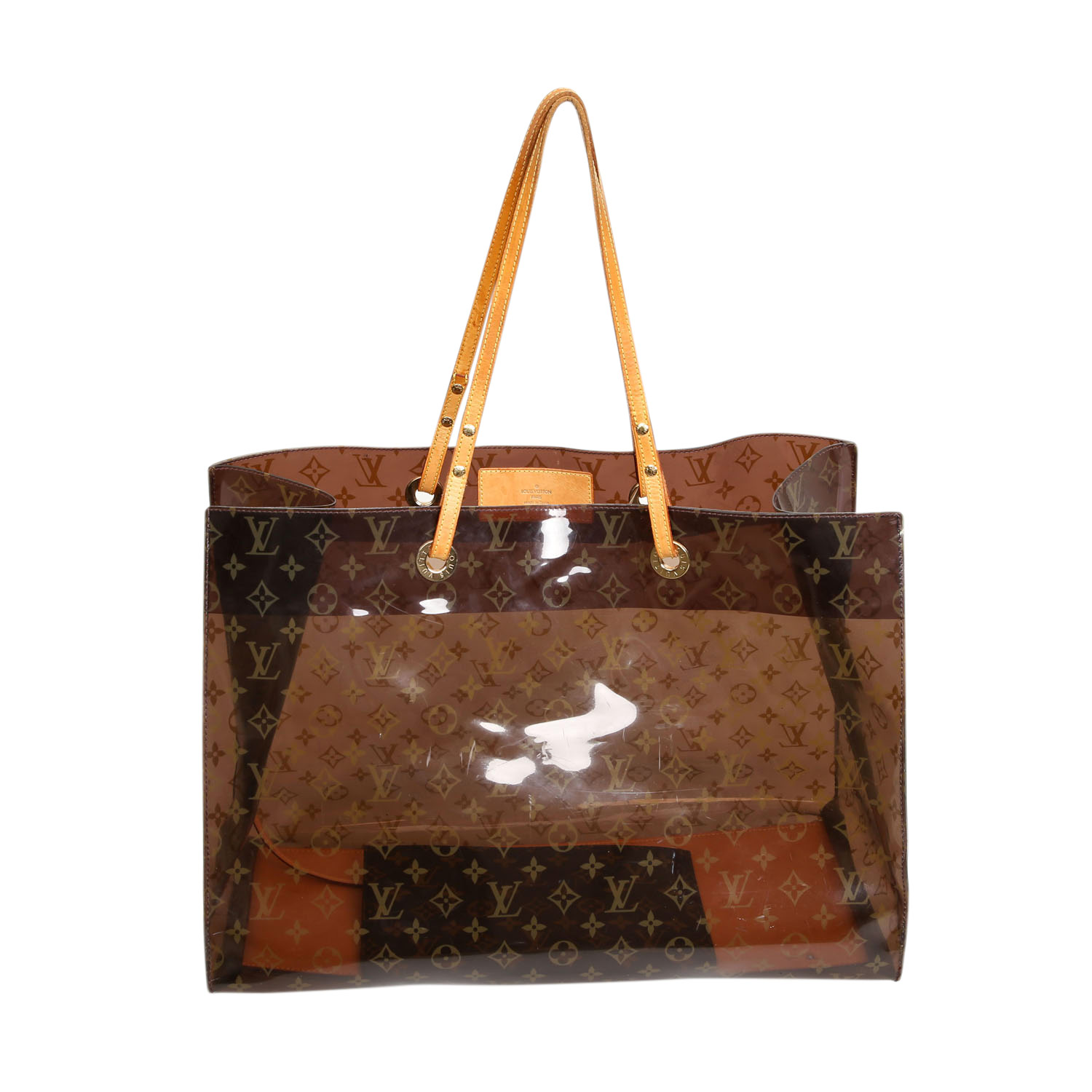 LOUIS VUITTON Shopper "CABAS CRUISE TOTE", Koll. 2000.NP. ca.: 1.800,-€. Limitierte Edition. Vinyl-