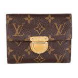 LOUIS VUITTON Portemonnaie "KOALA", Koll.: 2007.NP.ca.: 560,-€. Monogram Canvas Serie, goldfarbene