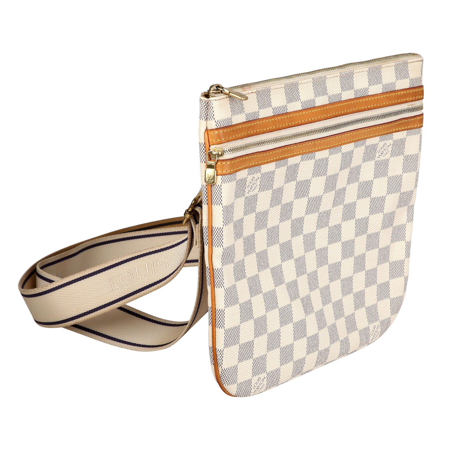 LOUIS VUITTON Umhängetasche "POCHETTE BOSPHORE" , Koll.: 2007.NP.ca.: 980,-€. Damier Azur Serie, - Image 2 of 6