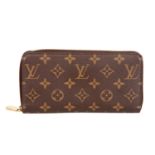 LOUIS VUITTON Portemonnaie "ZIPPY WALLET", Koll.: 2018.Akt. NP.: 545,-€. Monogram Canvas Serie,