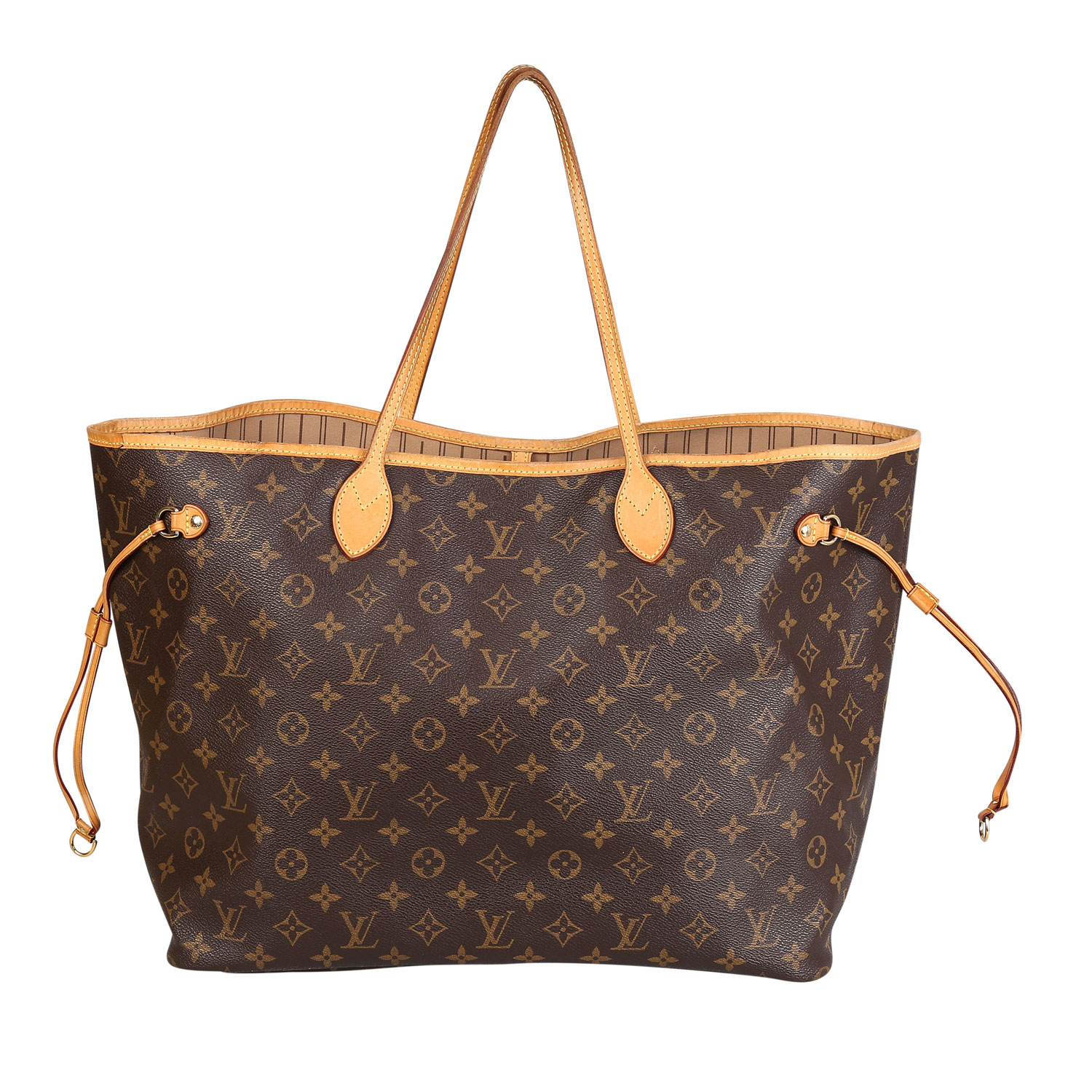 LOUIS VUITTON Shoppertasche "NEVERFULL GM", Koll.: 2012.NP.: 1.040,-€. Monogram Canvas Serie mit