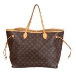 LOUIS VUITTON Shoppertasche "NEVERFULL GM", Koll.: 2012.NP.: 1.040,-€. Monogram Canvas Serie mit