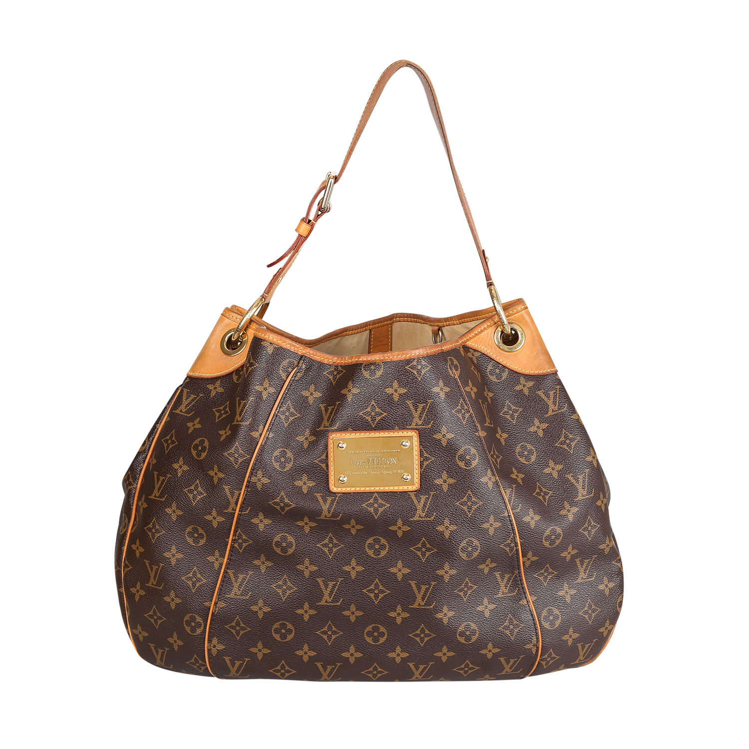 LOUIS VUITTON Hobobag "GALLIERA GM", Koll. 2010.NP.: 1.800,-€. Monogram Canvas Serie, Rindsleder