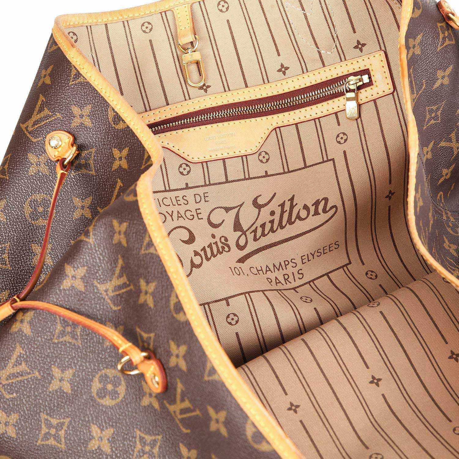 LOUIS VUITTON Shoppertasche "NEVERFULL GM", Koll.: 2012.NP.: 1.040,-€. Monogram Canvas Serie mit - Image 6 of 6