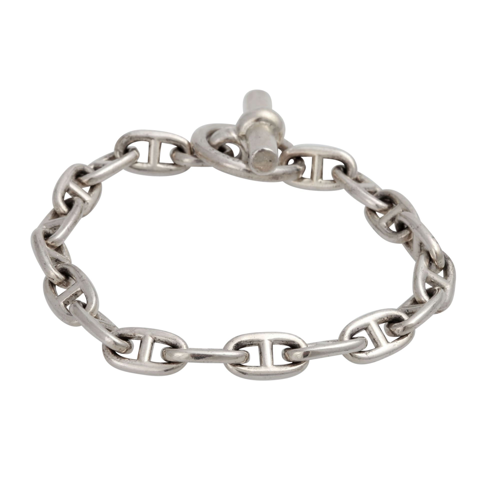 HERMÈS Armband "CHAIN D'ANCRE".NP.ca.: 900,-€. 925 Silber. Ca. 70ziger Jahre. Einzelne ineinander - Bild 2 aus 5