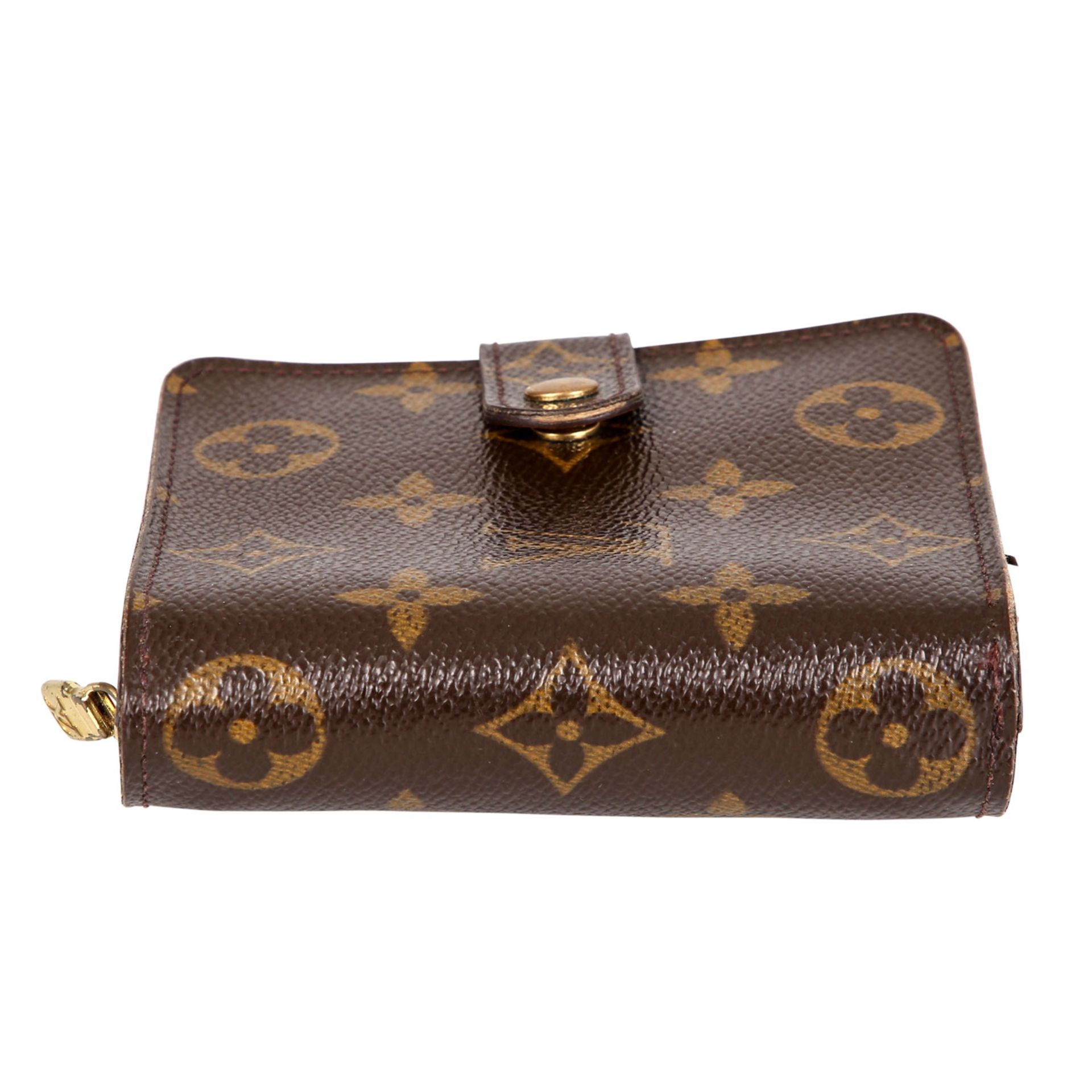 LOUIS VUITTON Portemonnaie "ZIPPY COMPACT", Koll.: 2004.Monogram Canvas Serie mit goldfarbener - Bild 5 aus 7