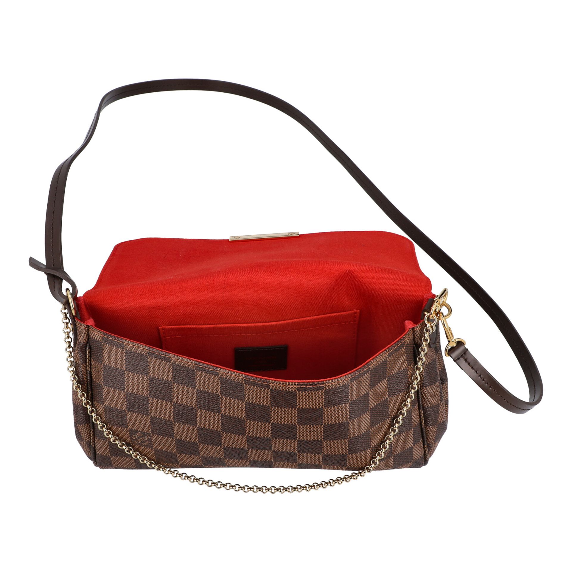 LOUIS VUITTON Umhängetasche "FAVORITE", Koll.: 2015, NP.: 780,-€.Damier Ebene Canvas Serie mit - Bild 6 aus 6