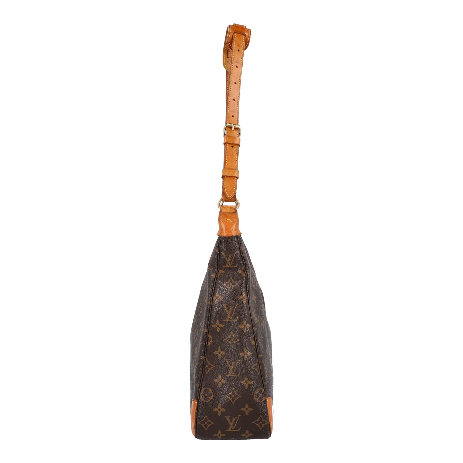 LOUIS VUITTON VINTAGE Schultertasche, "BOULOGNE".Monogram Canvas Serie, Details und Schulterriemen - Bild 3 aus 6