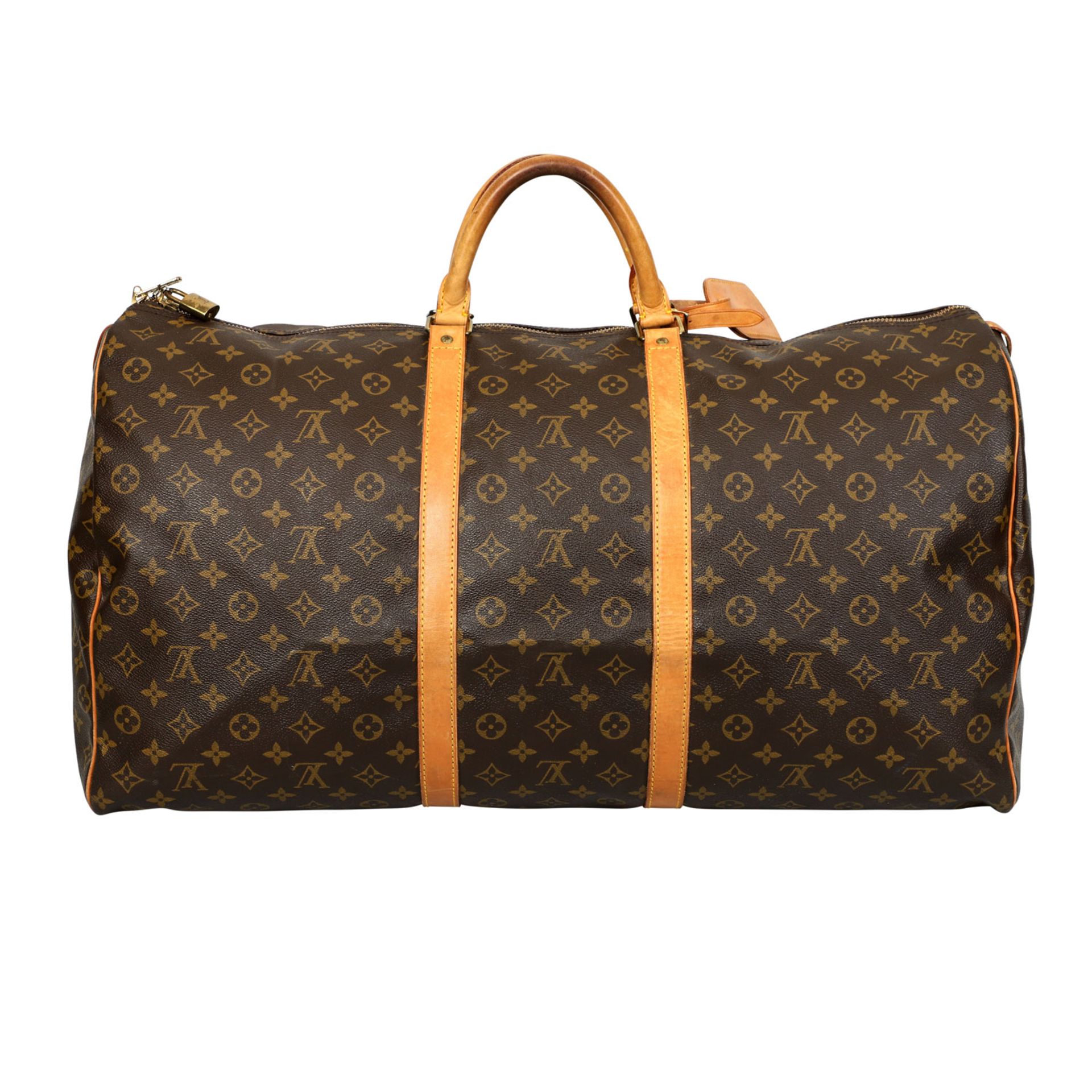 LOUIS VUITTON Weekender "KEEPALL 60", Koll.: 1990.NP.ca.: 1.200,-€. Monogram Canvas Serie, - Bild 4 aus 7